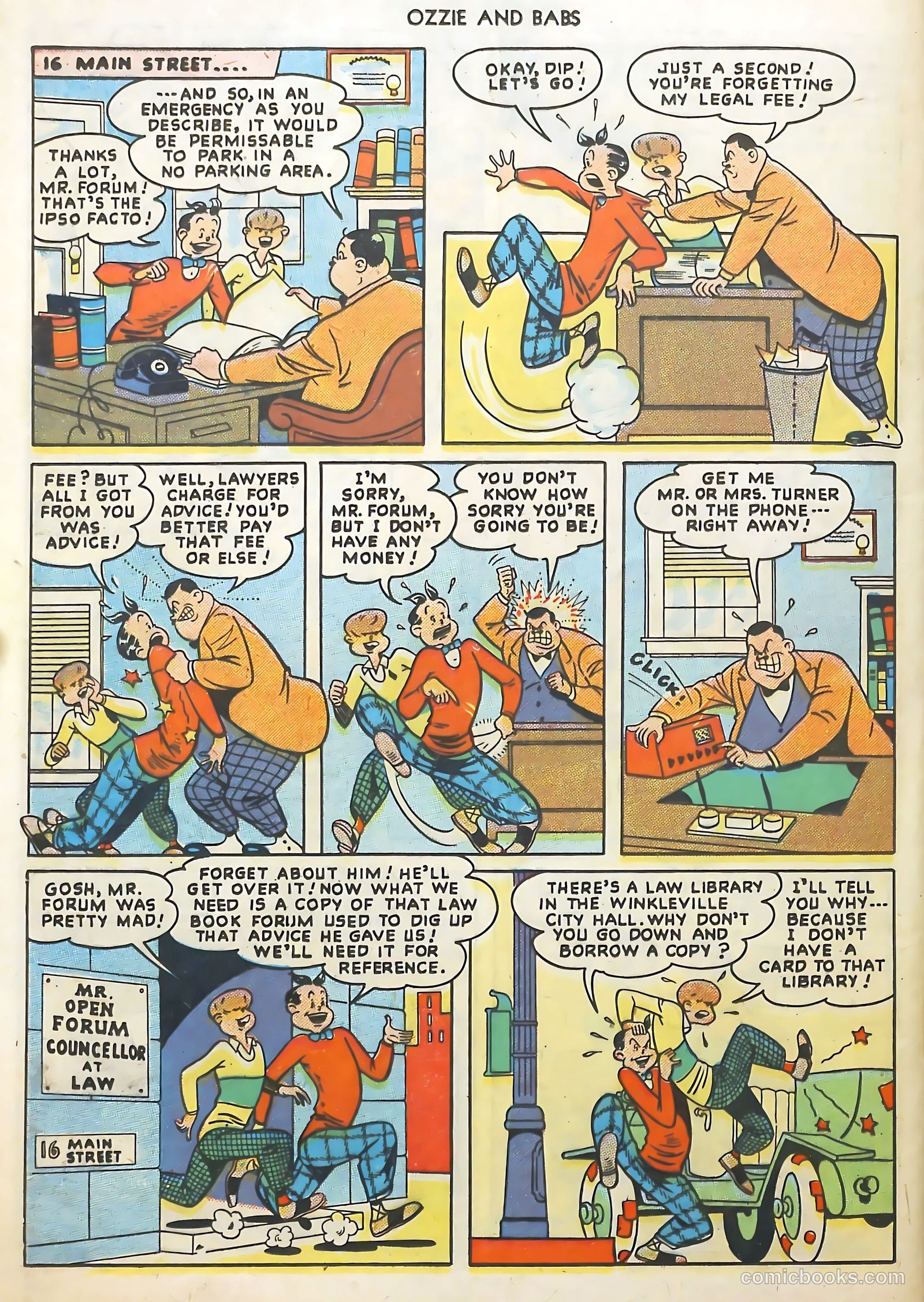 Ozzie and Babs #12 (1949) — page 24 of 36