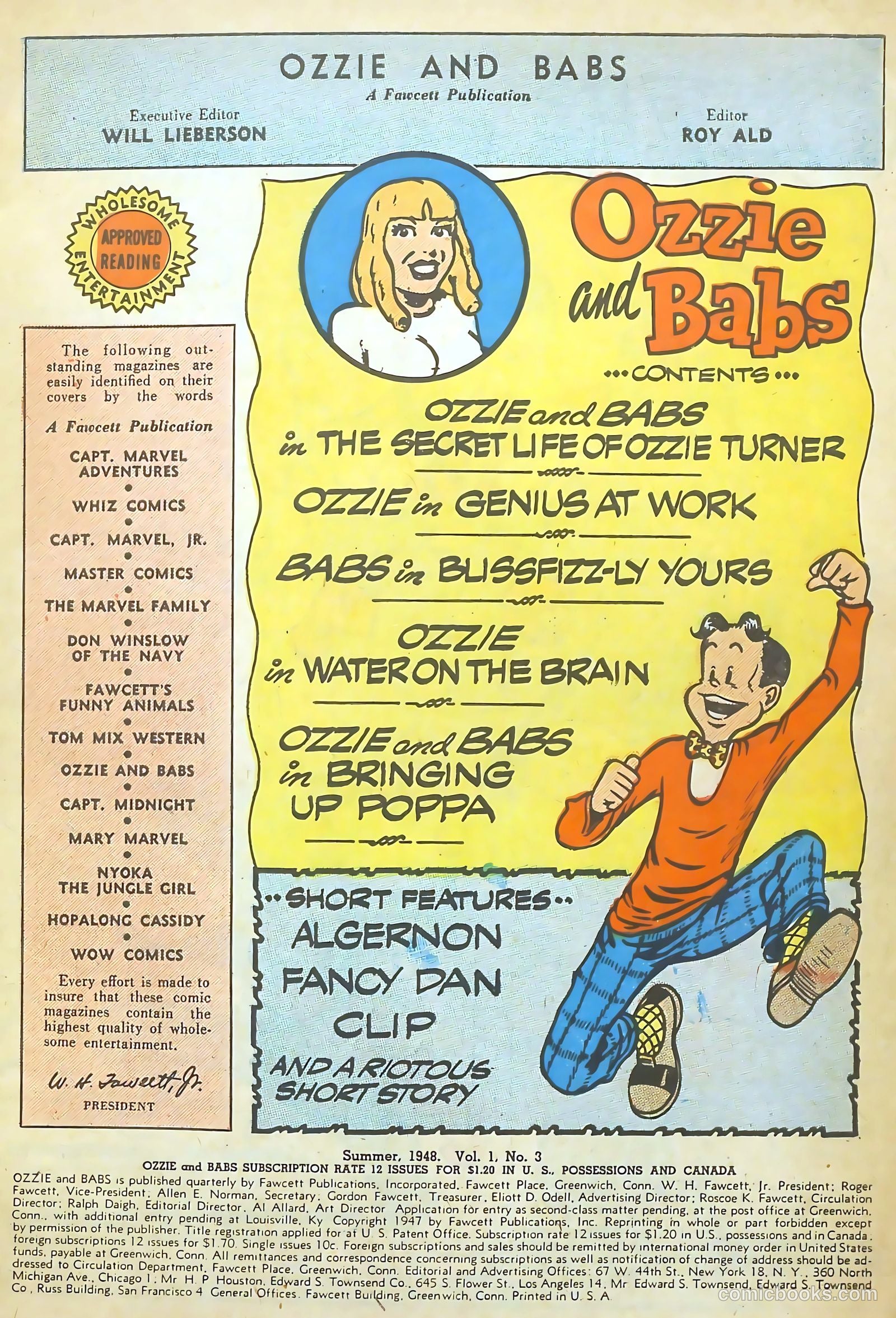 Ozzie and Babs #3 (1948) — page 3 of 52