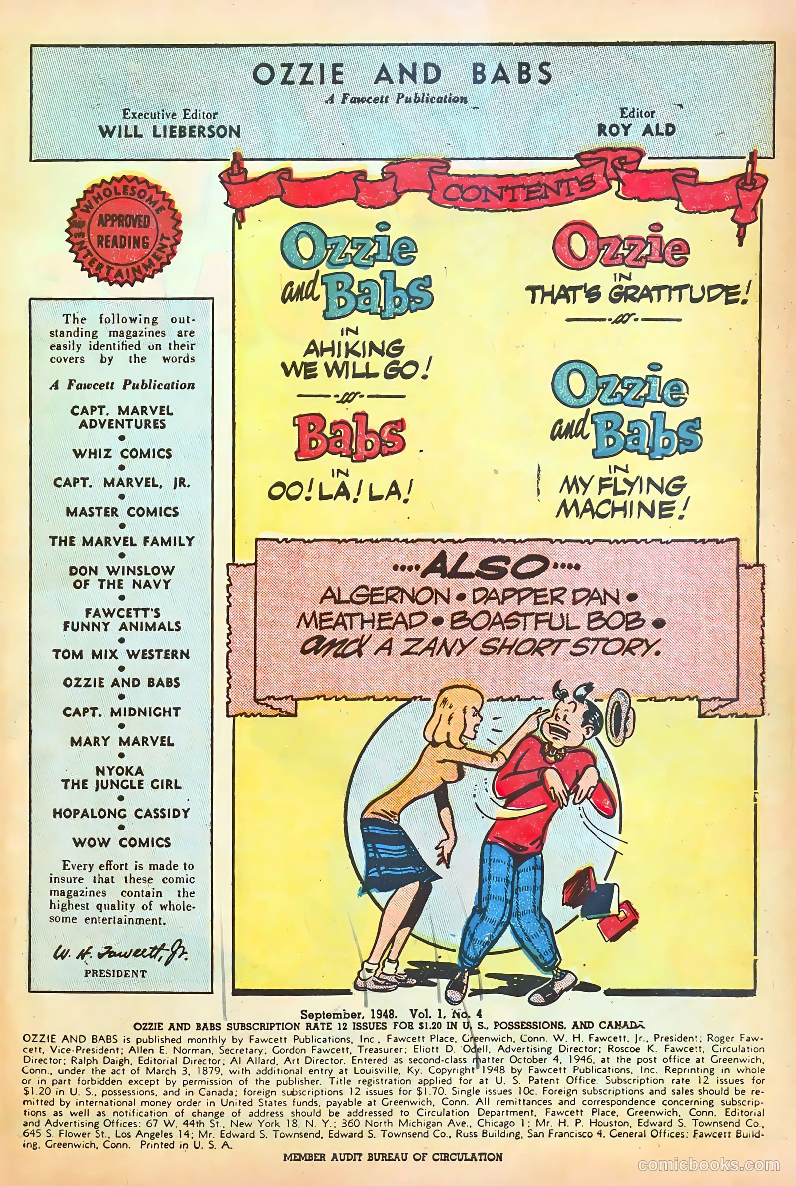 Ozzie and Babs #4 (1948) — page 3 of 52