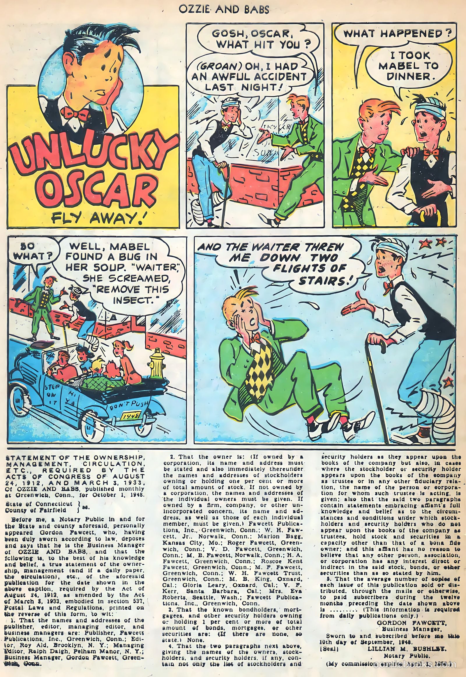 Ozzie and Babs #8 (1949) — page 34 of 52