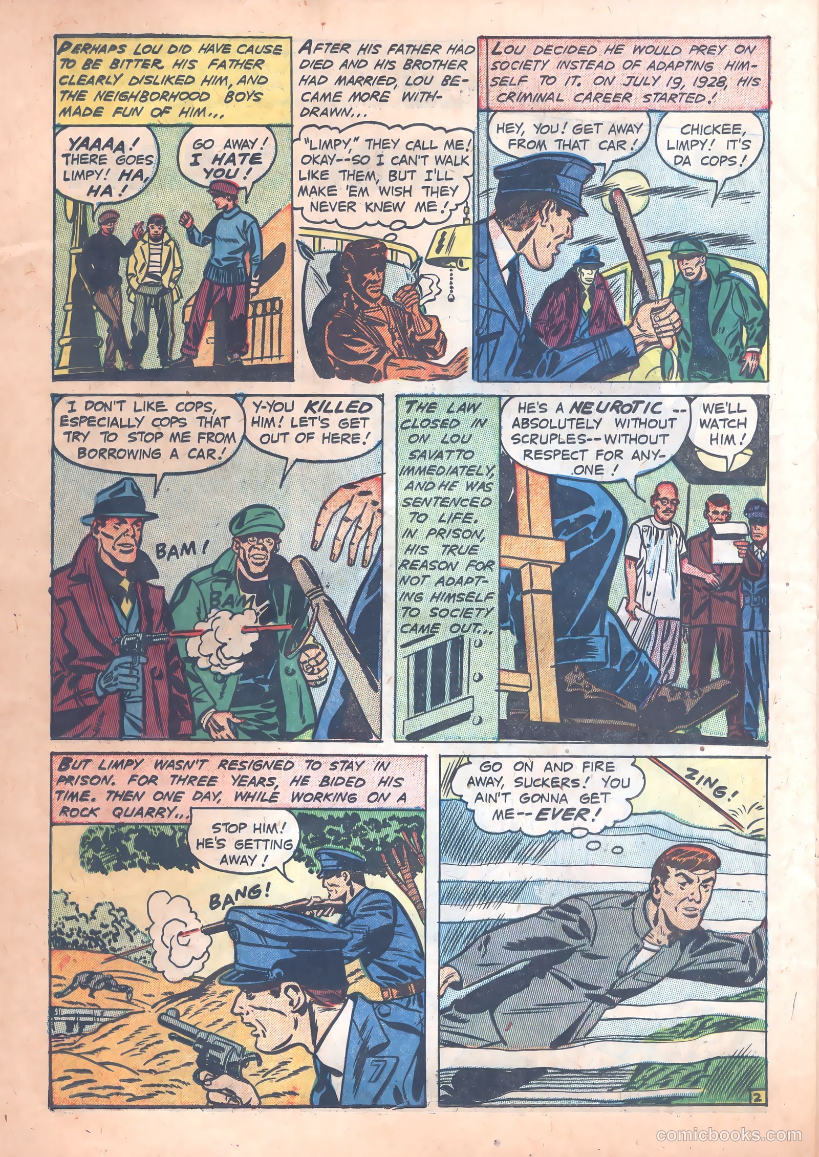 Parole Breakers #3 (1952) — page 22 of 36
