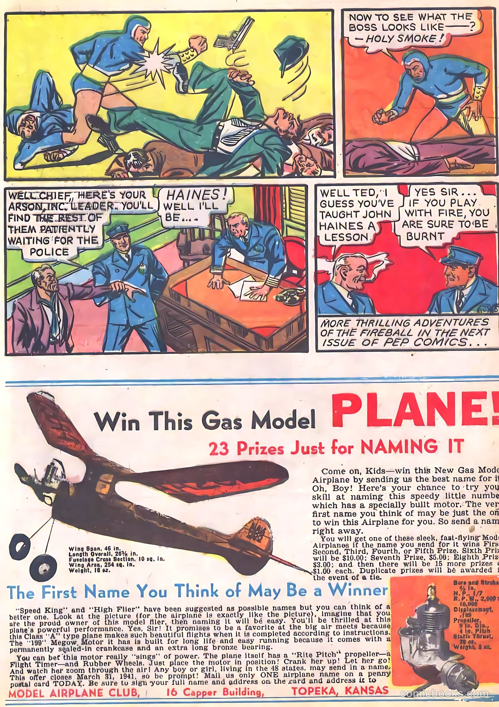 Pep Comics #13 (1941) — page 33 of 68