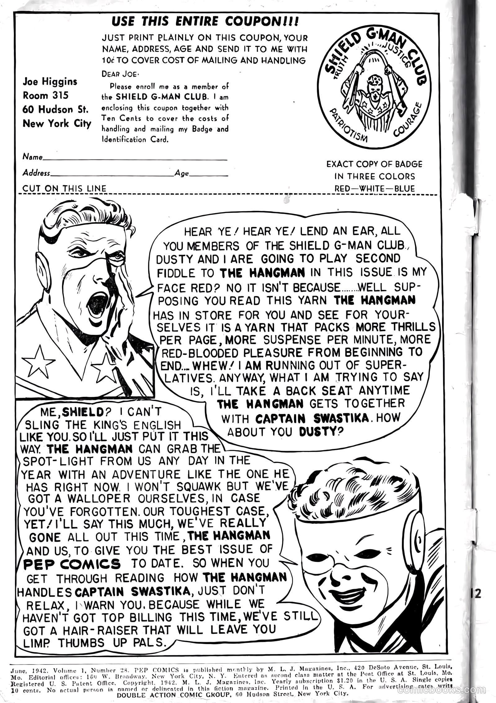 Pep Comics #28 (1942) — page 2 of 68
