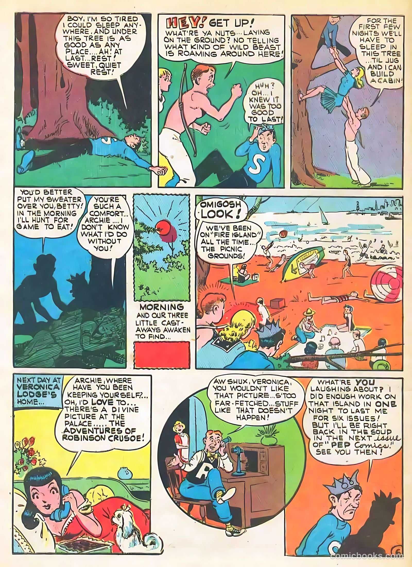 Pep Comics #32 (1942) — page 60 of 68