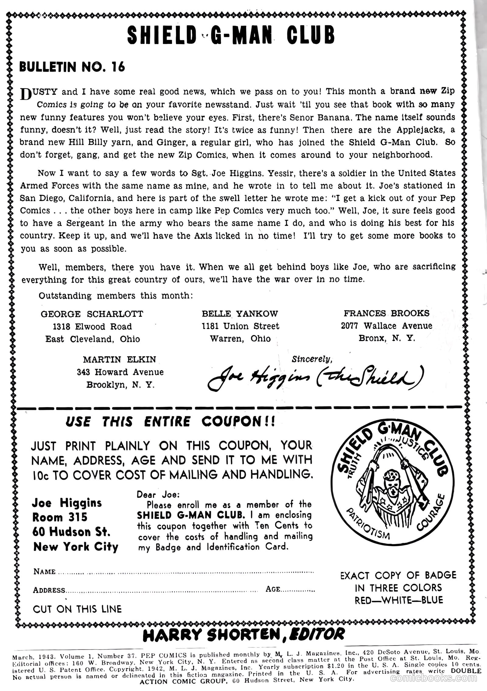 Pep Comics #37 (1943) — page 2 of 68