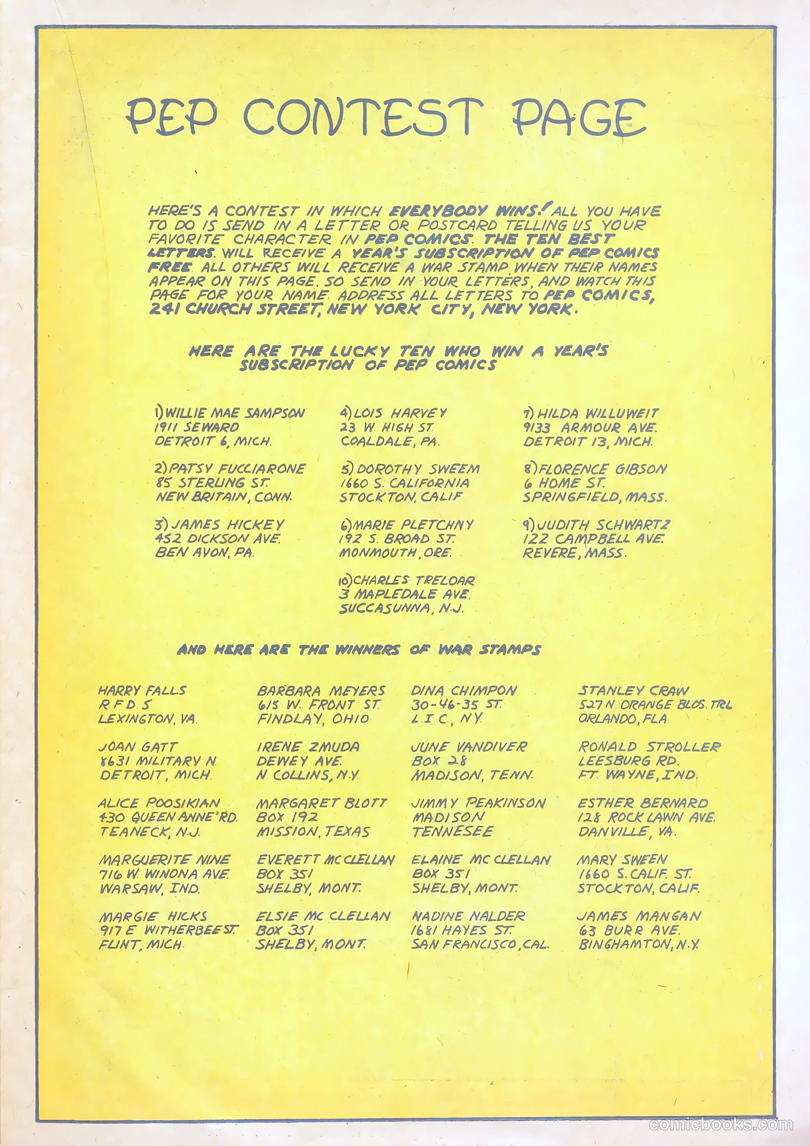 Pep Comics #51 (1944) — page 23 of 52