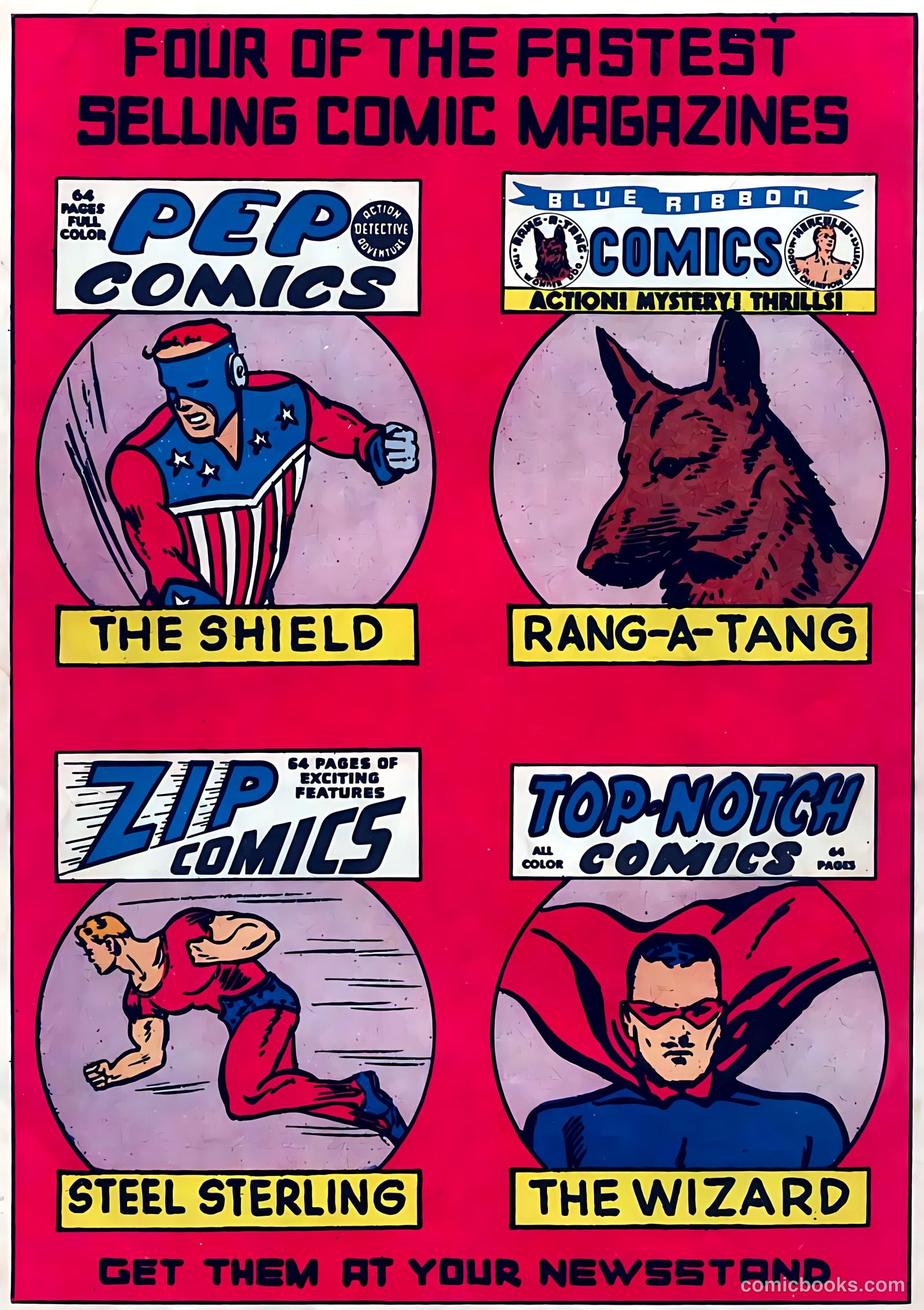 Pep Comics #6 (1940) — page 68 of 68