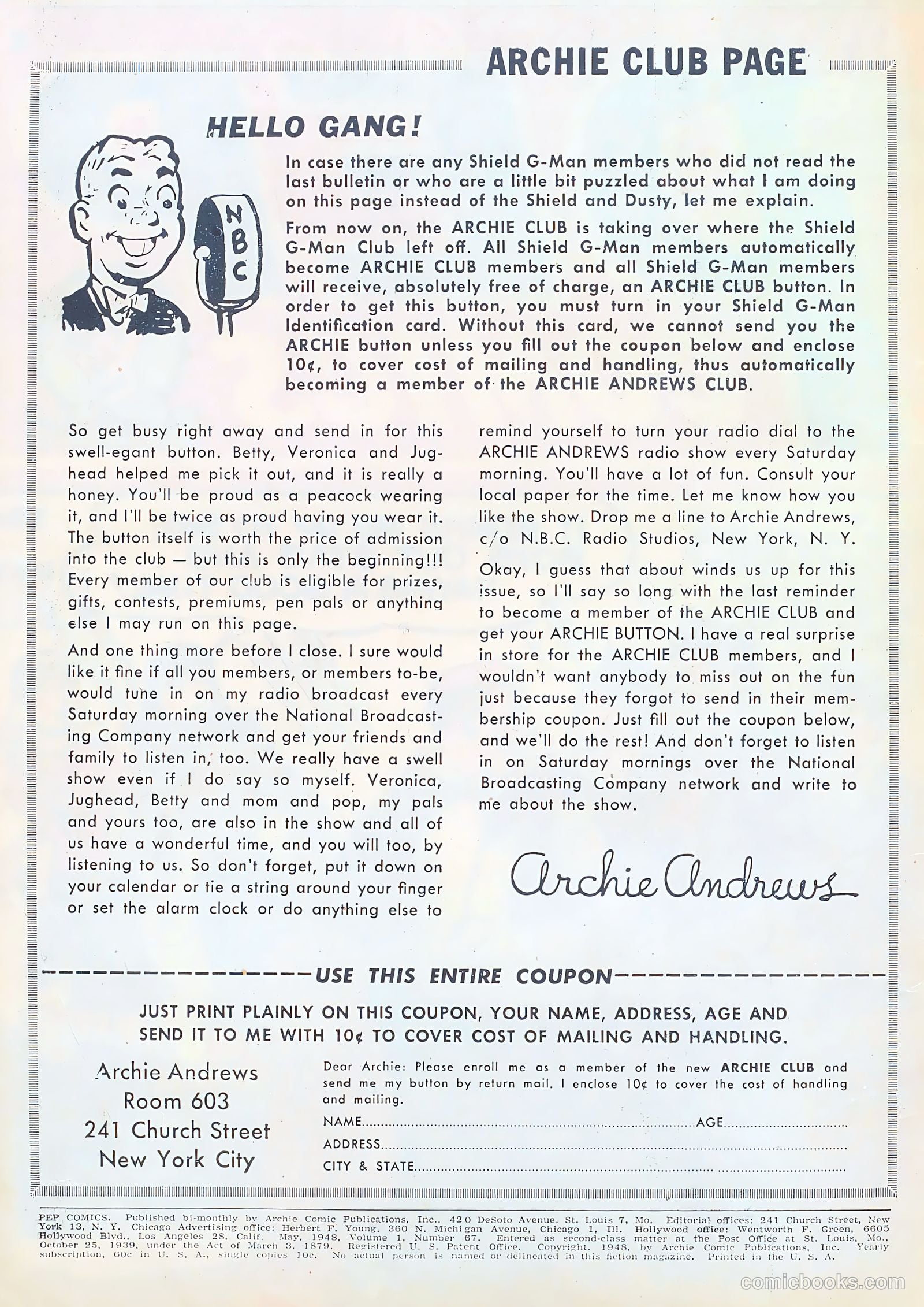 Pep Comics #67 (1948) — page 2 of 52