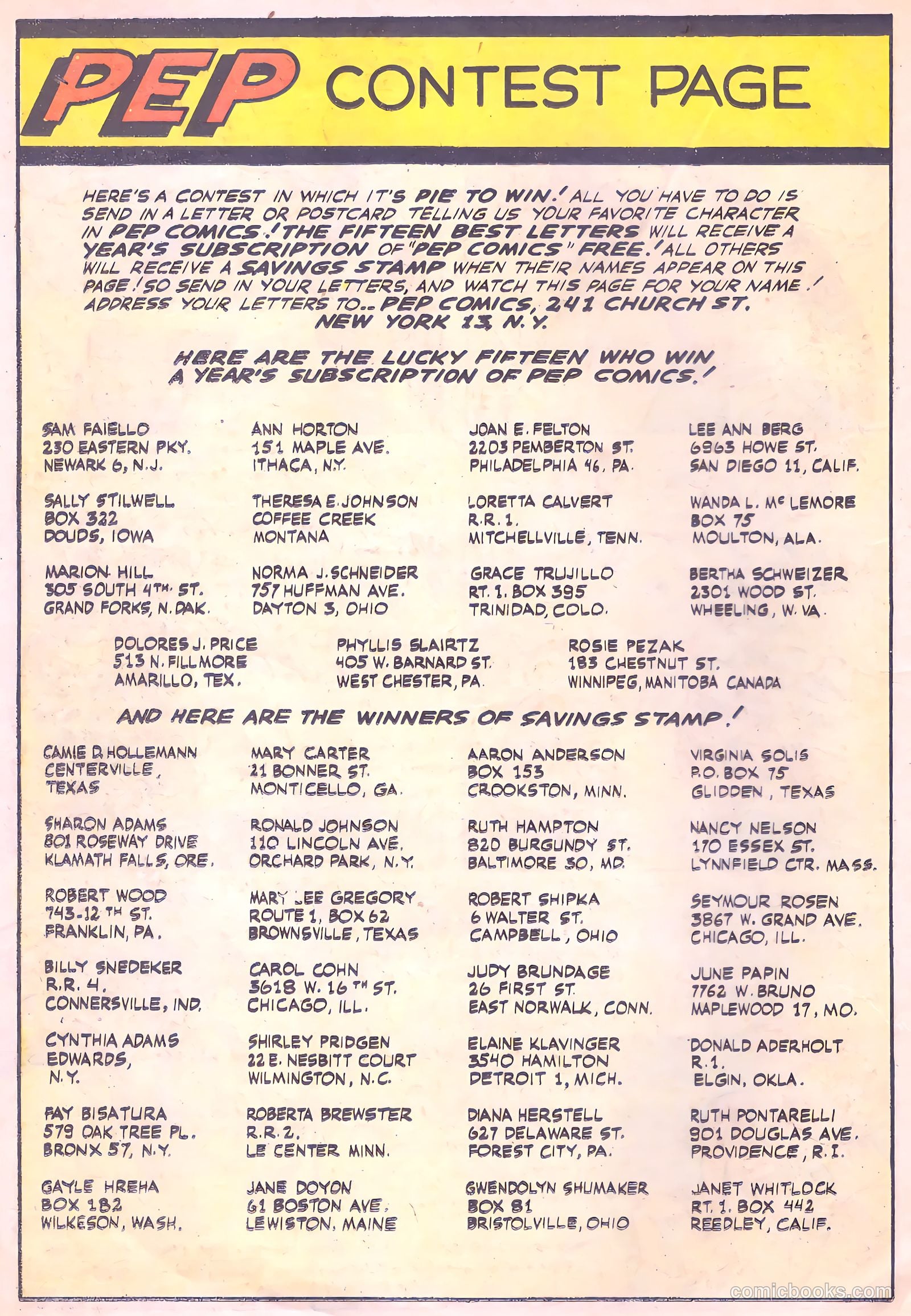 Pep Comics #69 (1948) — page 32 of 52