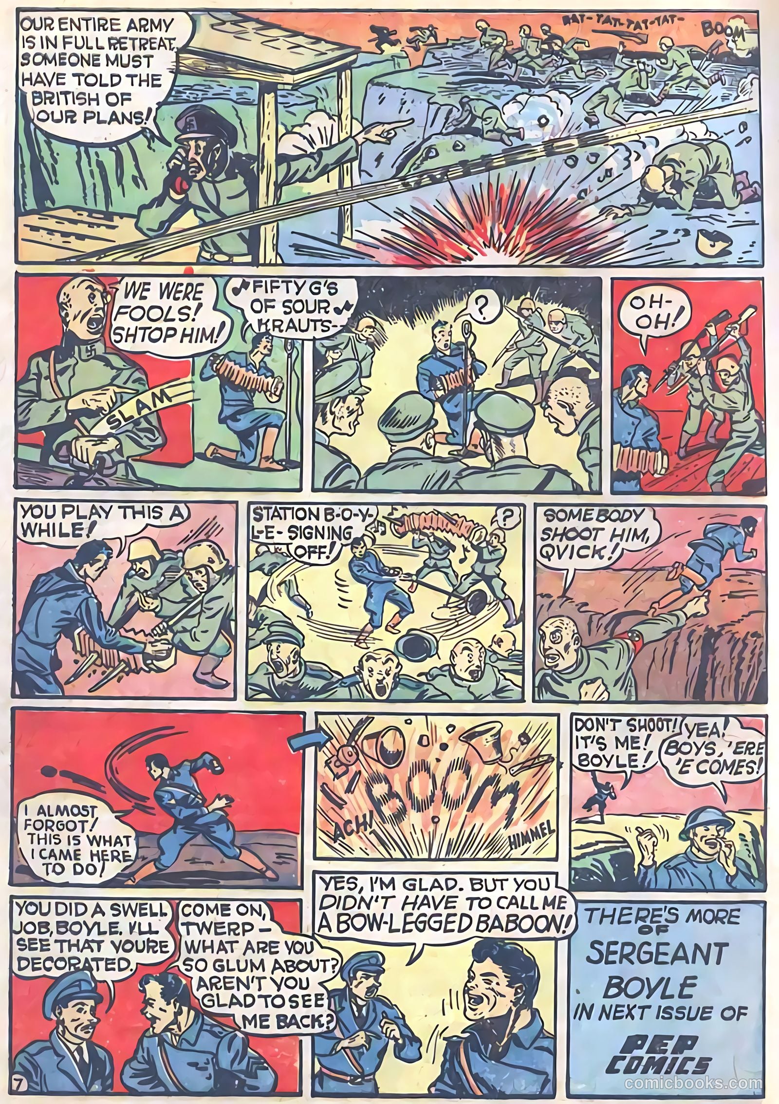 Pep Comics #7 (1940) — page 40 of 68
