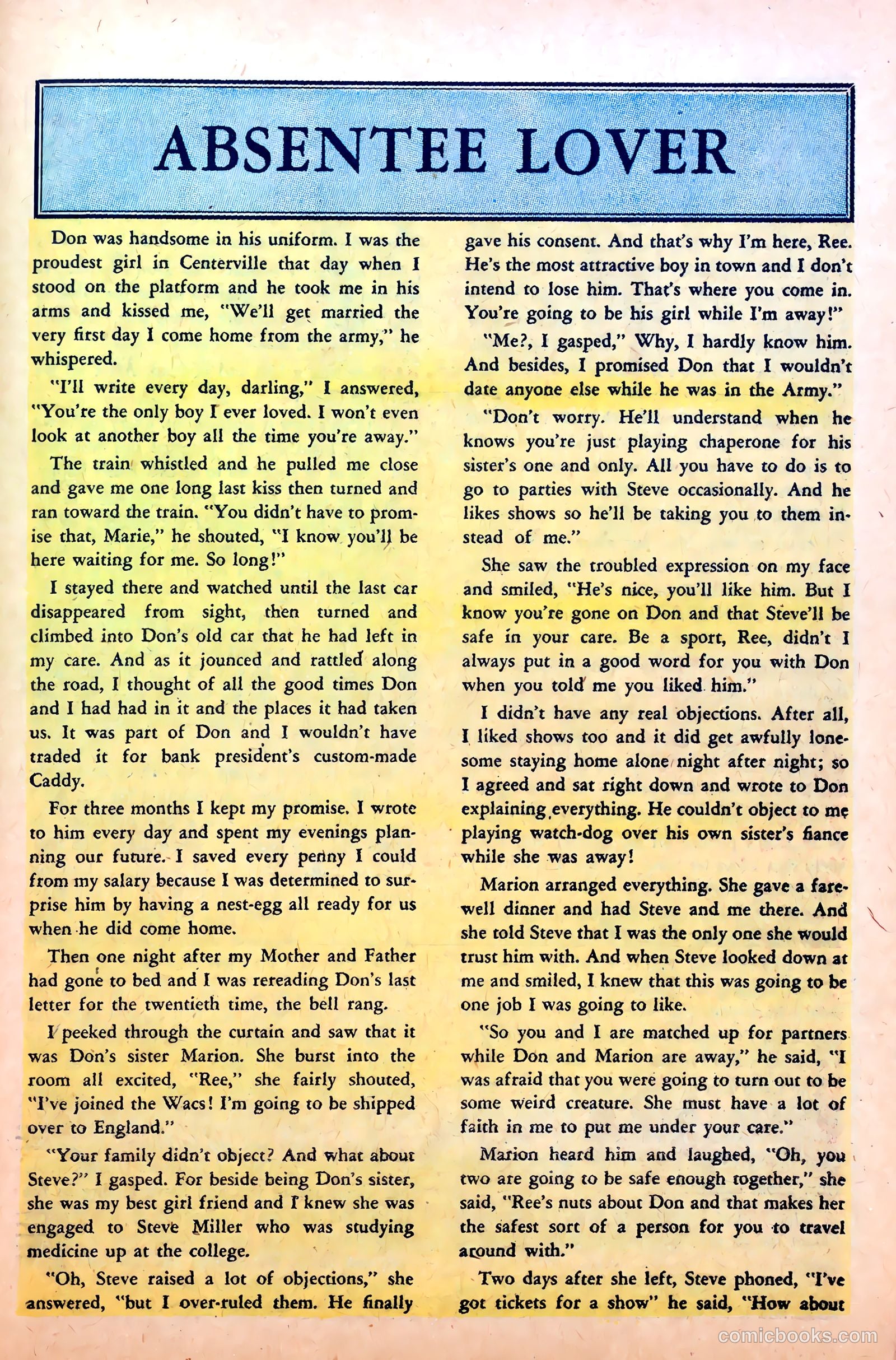 Perfect Love #10 (1953) — page 25 of 36