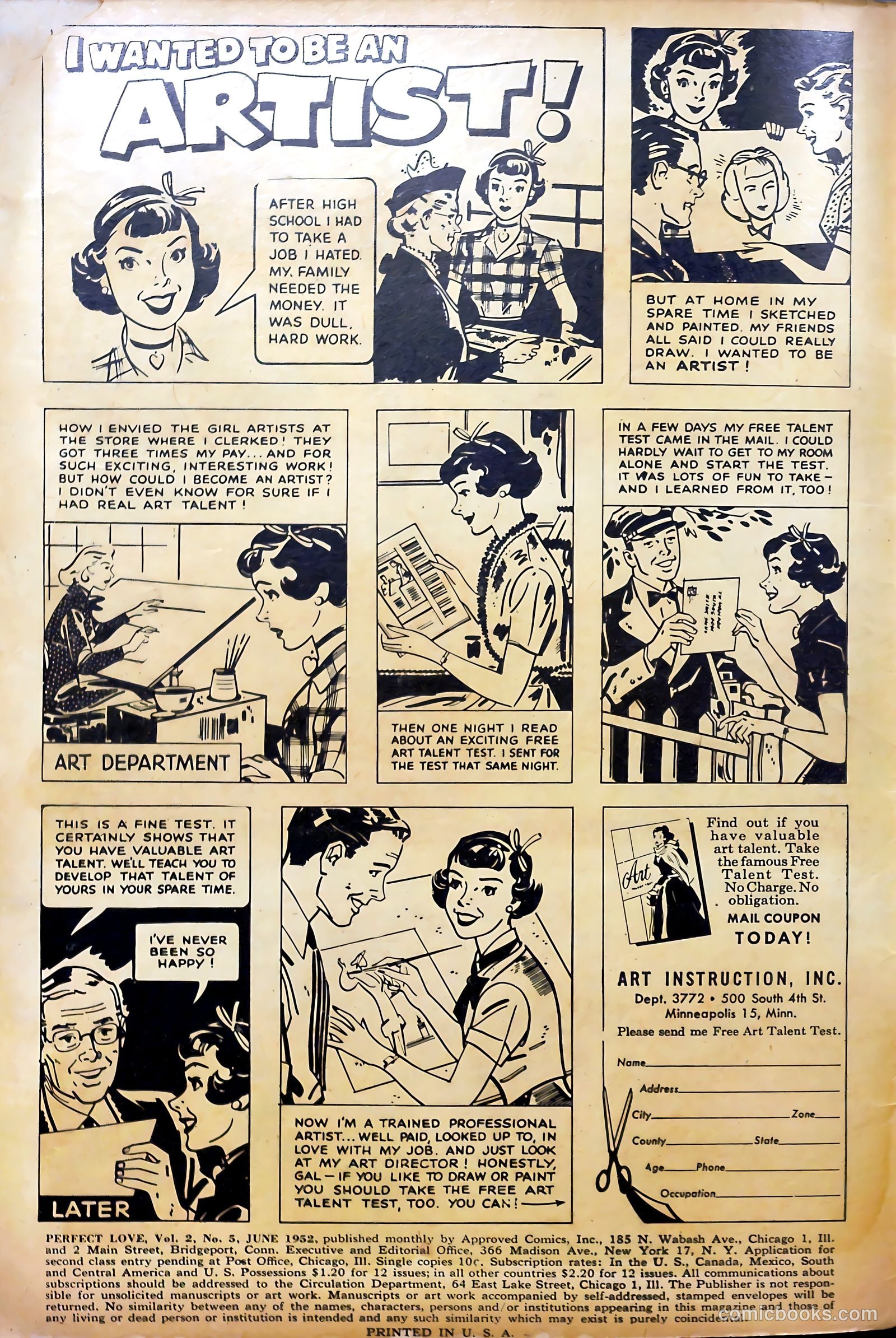 Perfect Love #5 (1952) — page 2 of 36