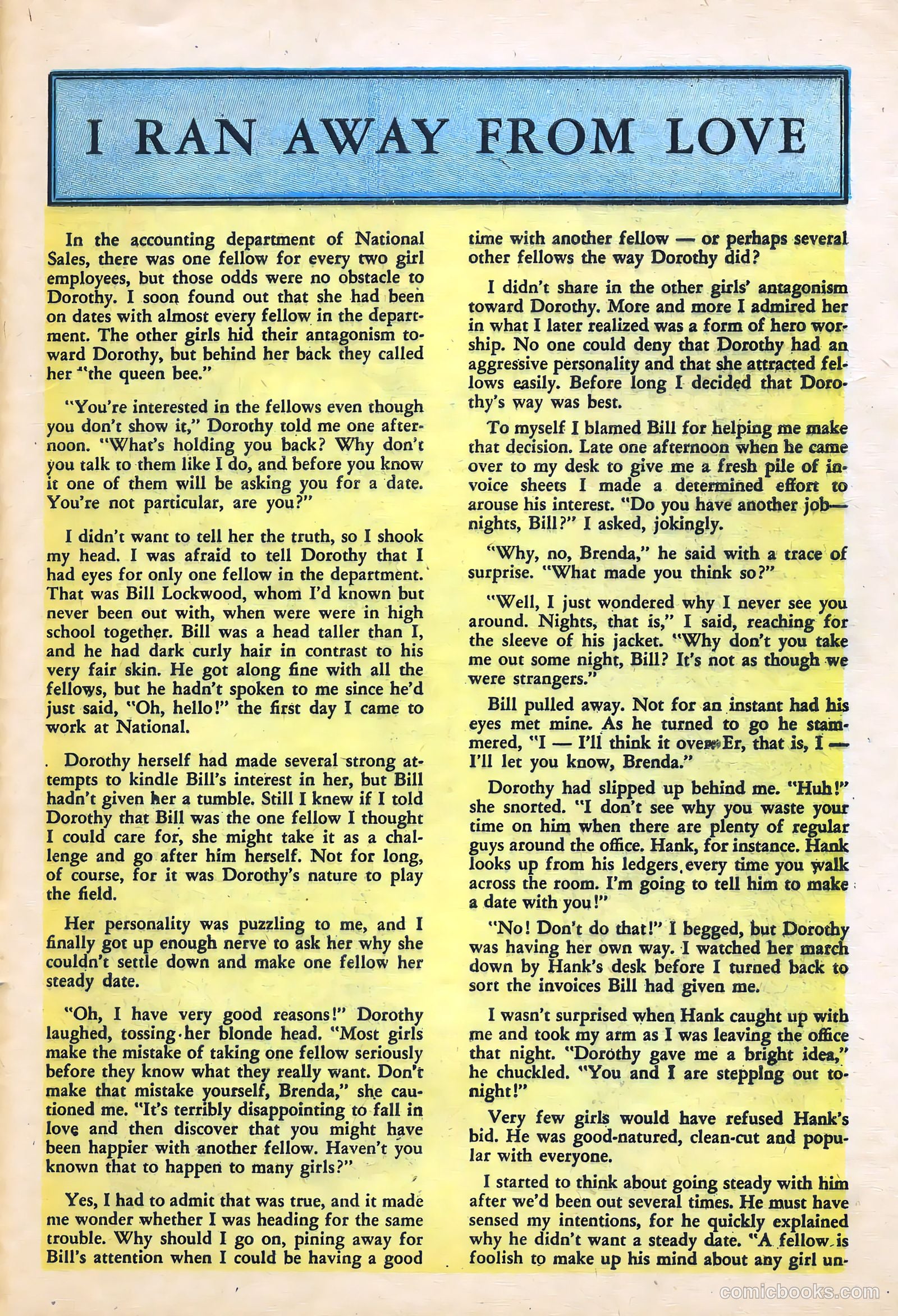 Perfect Love #9 (1953) — page 27 of 36