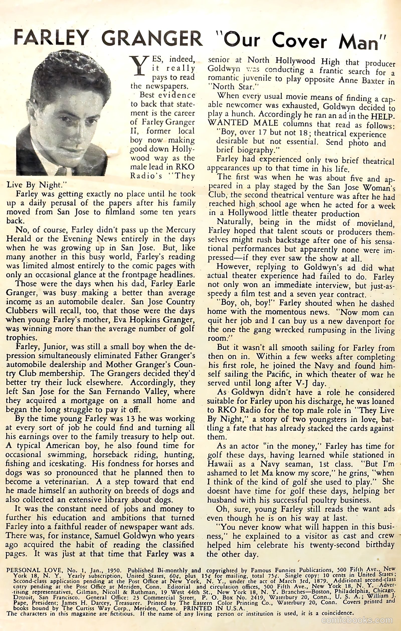 Personal Love #1 (1950) — page 2 of 52