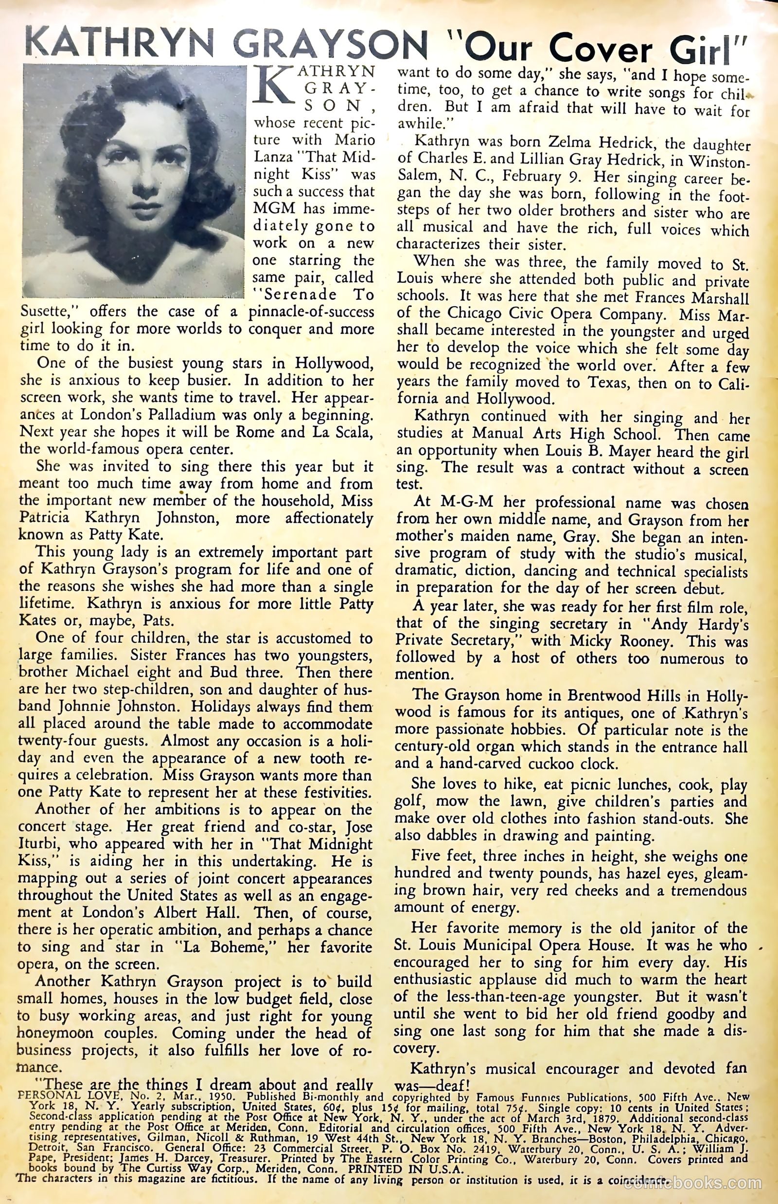 Personal Love #2 (1950) — page 2 of 52