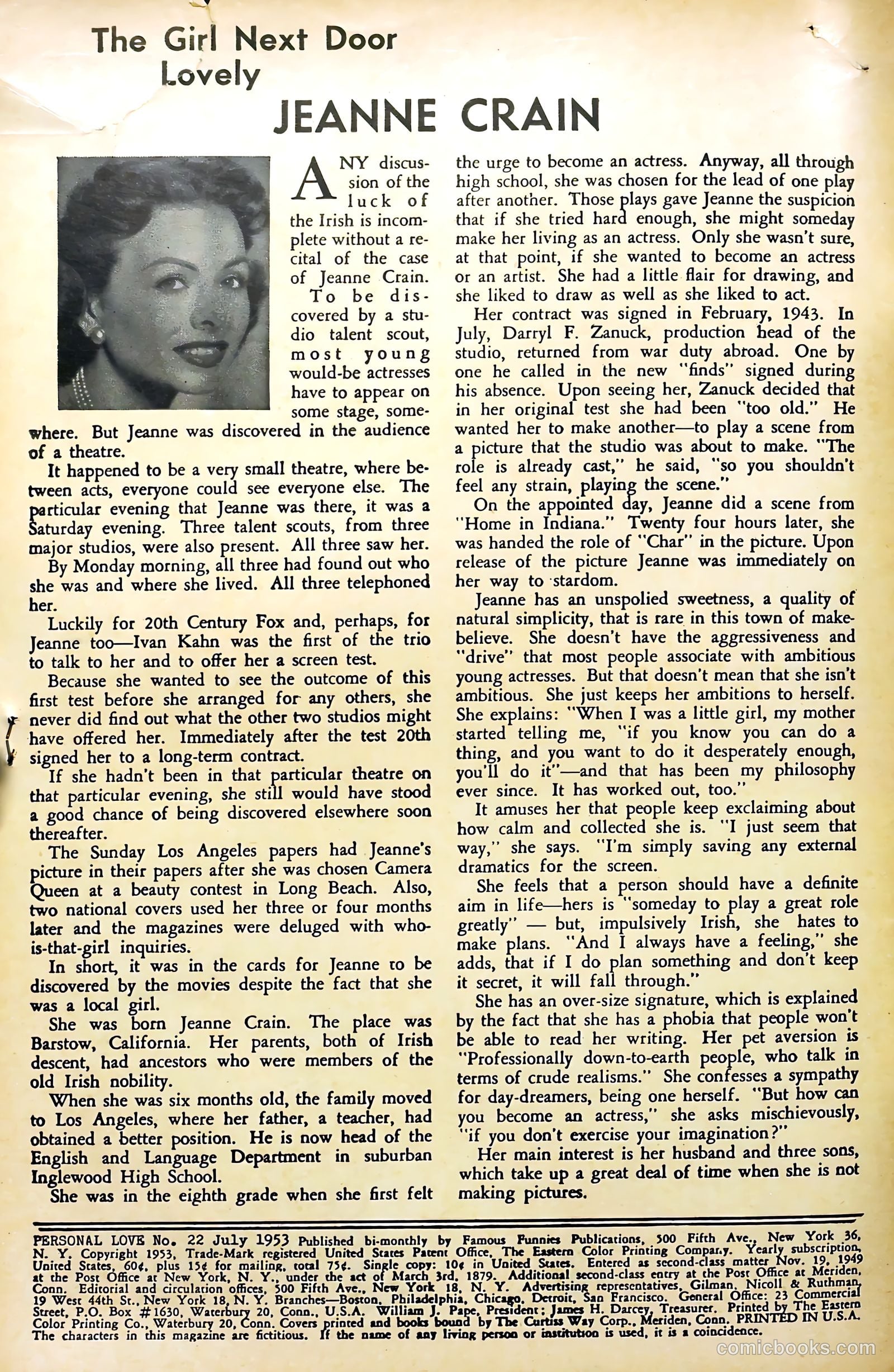 Personal Love #22 (1953) — page 2 of 36