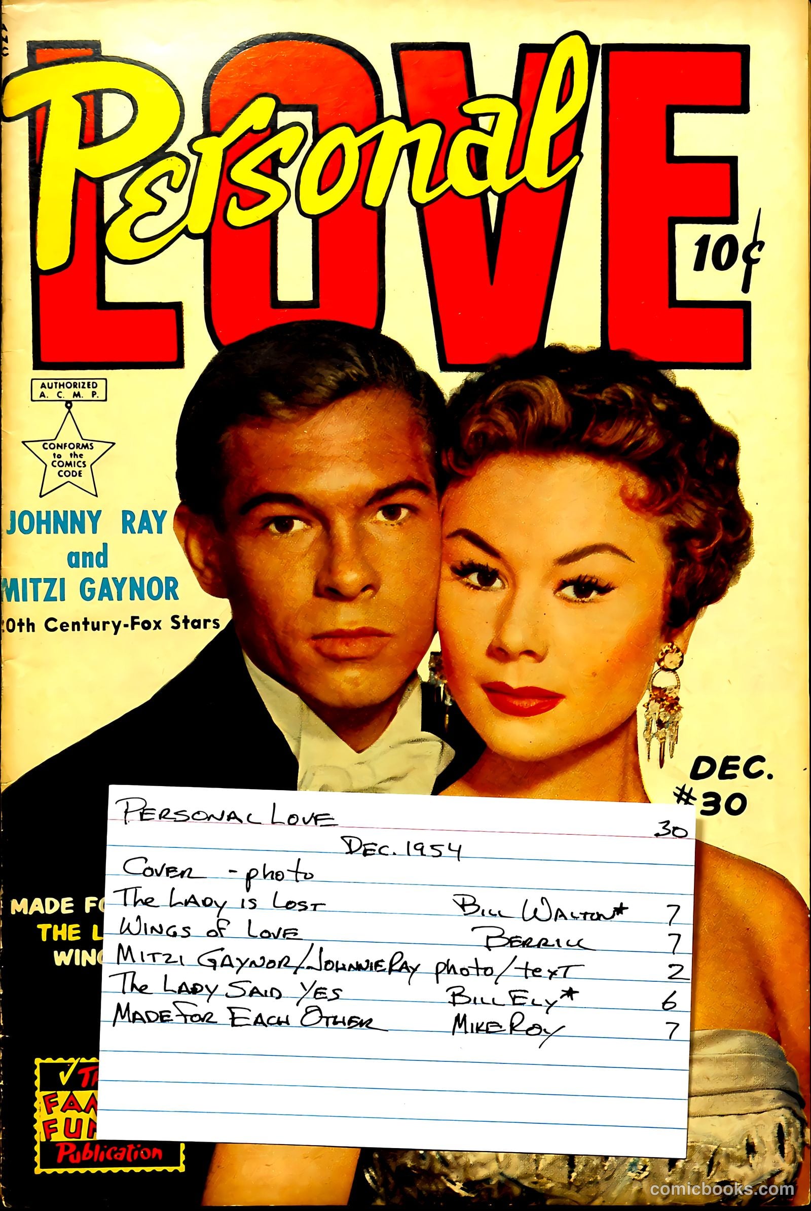 Personal Love #30 (1954) — page 37 of 37