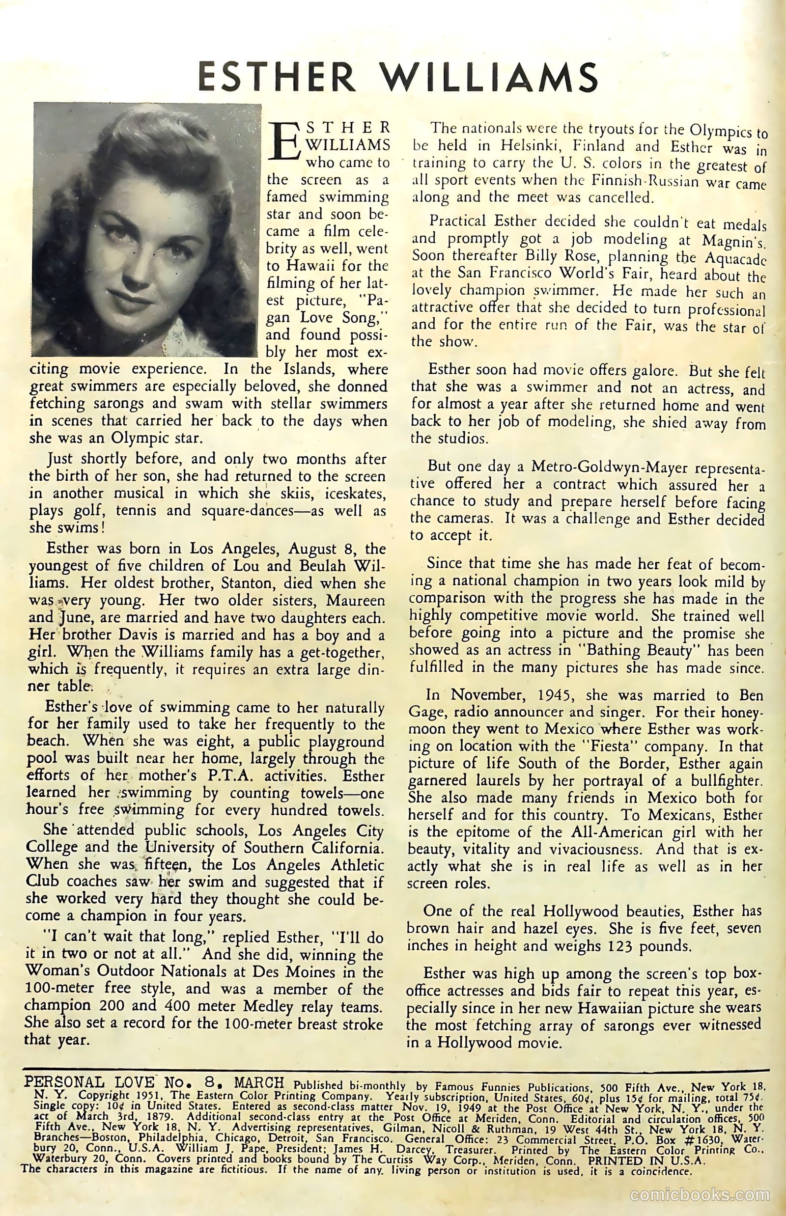 Personal Love #8 (1951) — page 2 of 52