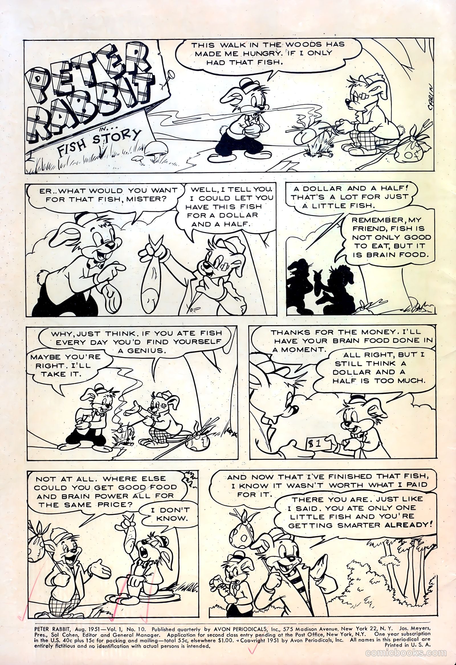 Peter Rabbit #10 (1951) — page 2 of 36