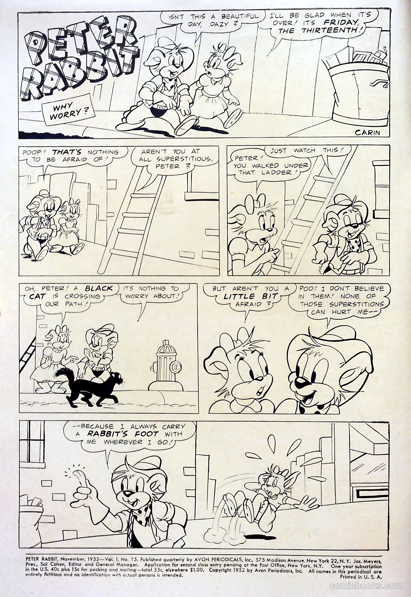 Peter Rabbit #15 (1952) — page 2 of 37