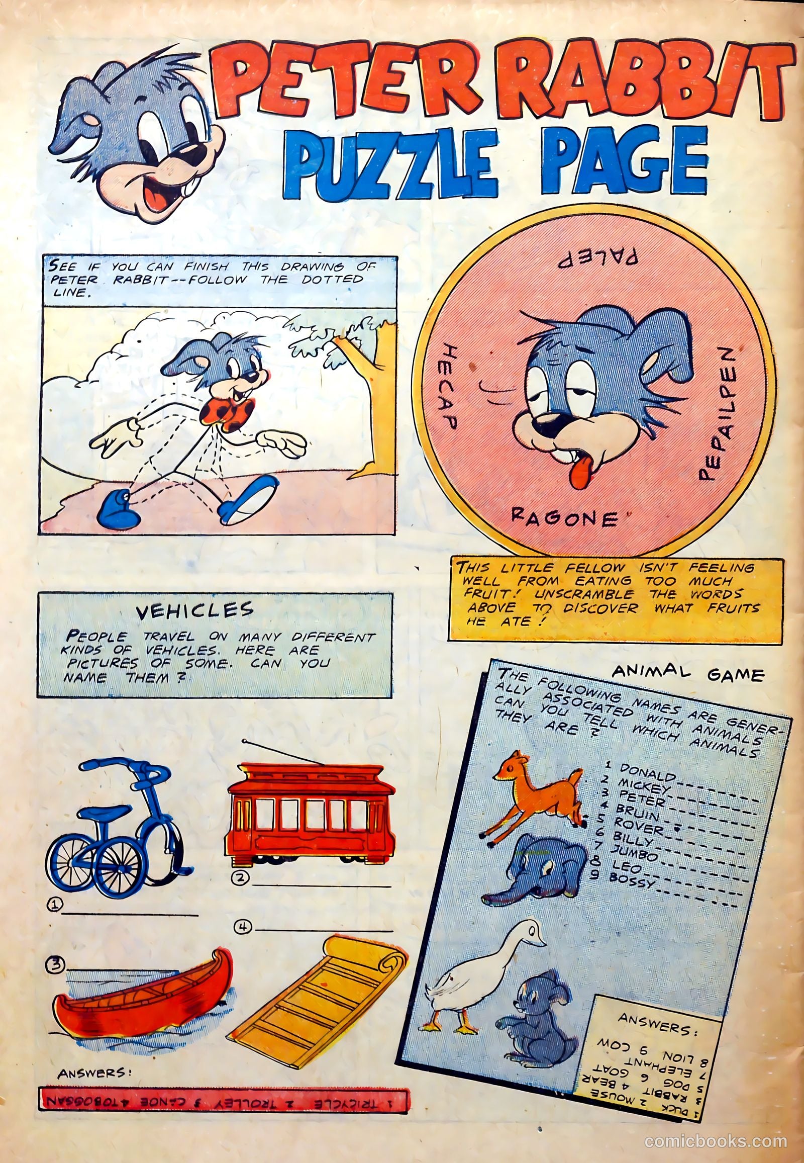 Peter Rabbit #15 (1952) — page 34 of 37