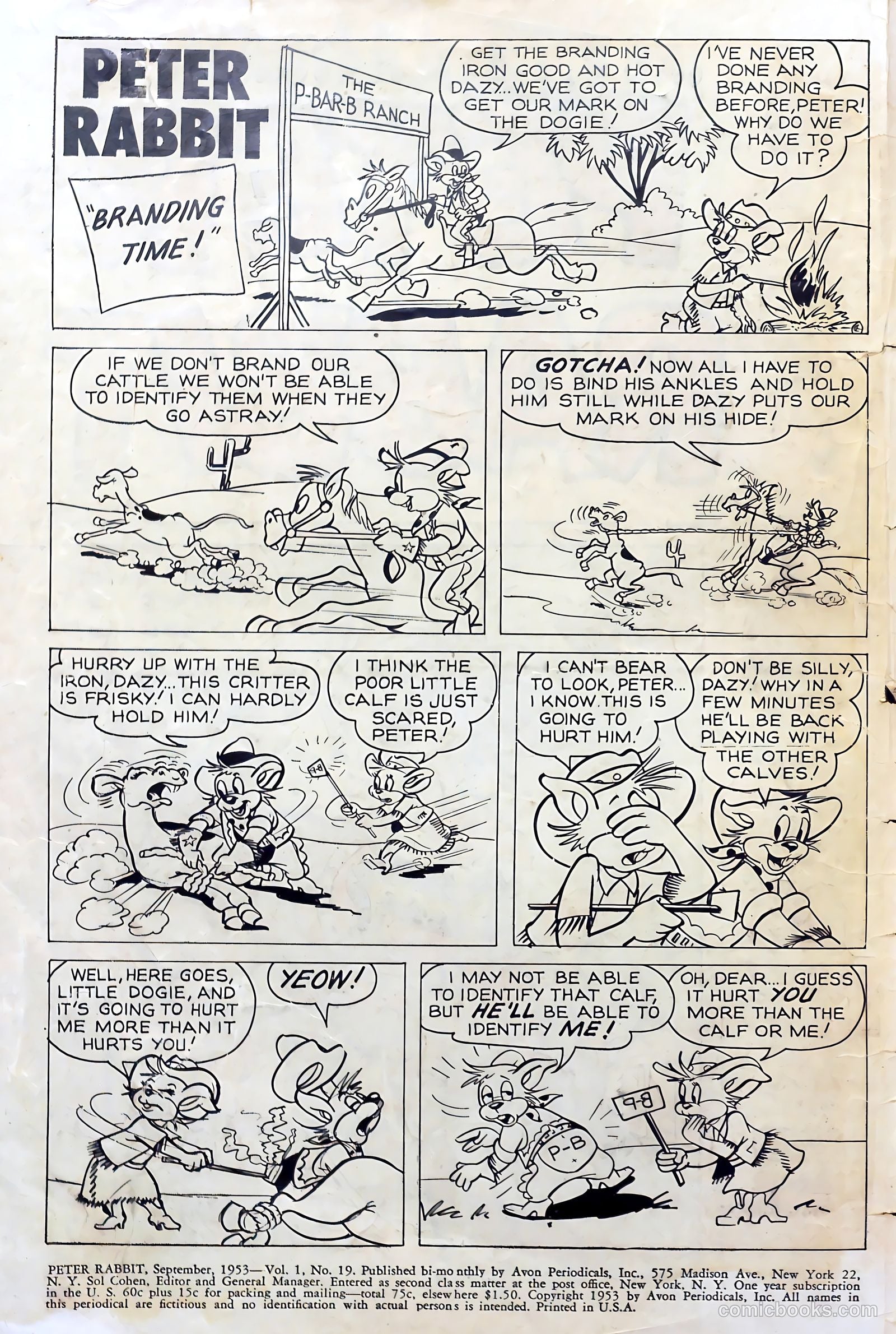 Peter Rabbit #19 (1953) — page 2 of 37