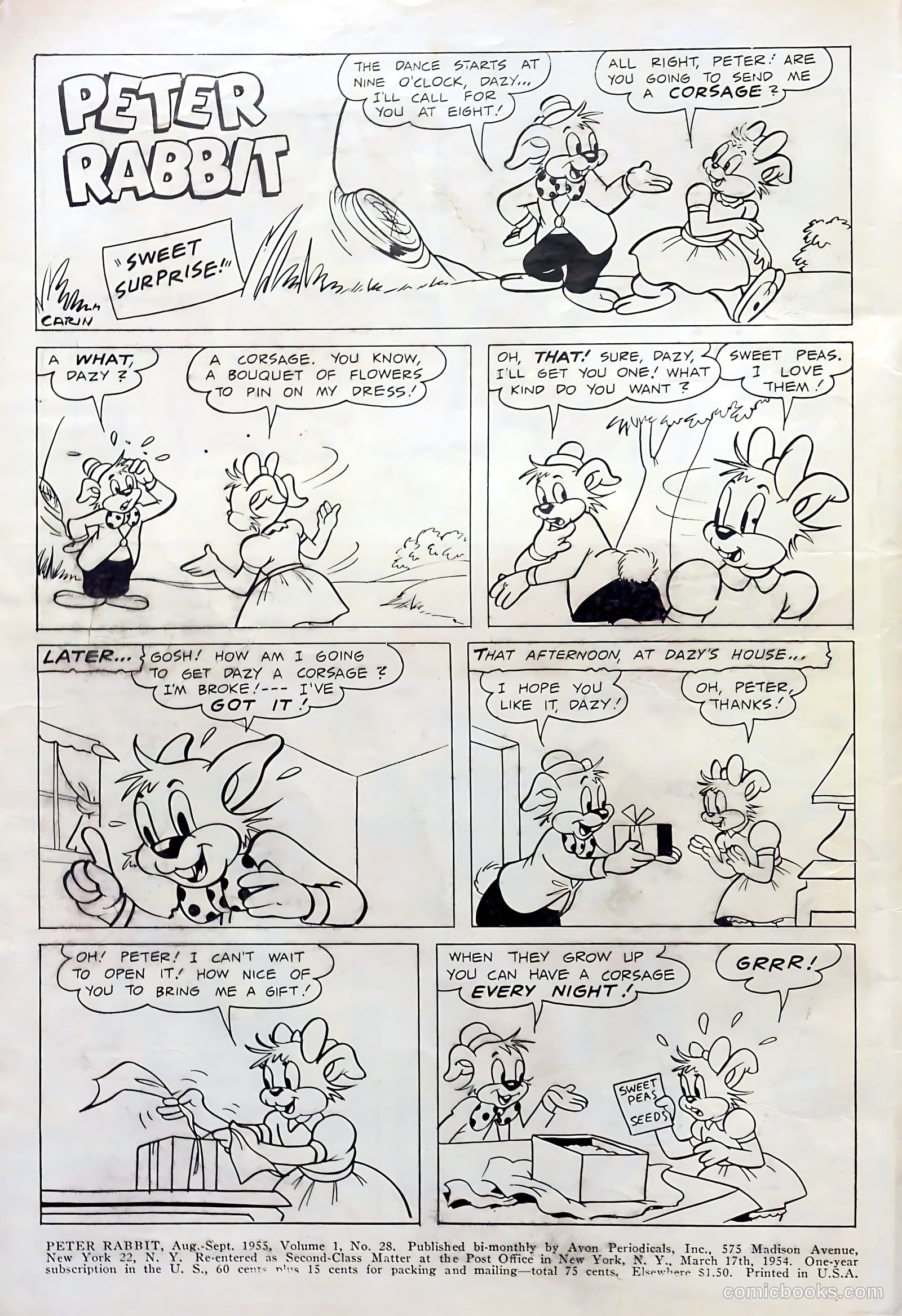 Peter Rabbit #28 (1955) — page 2 of 37