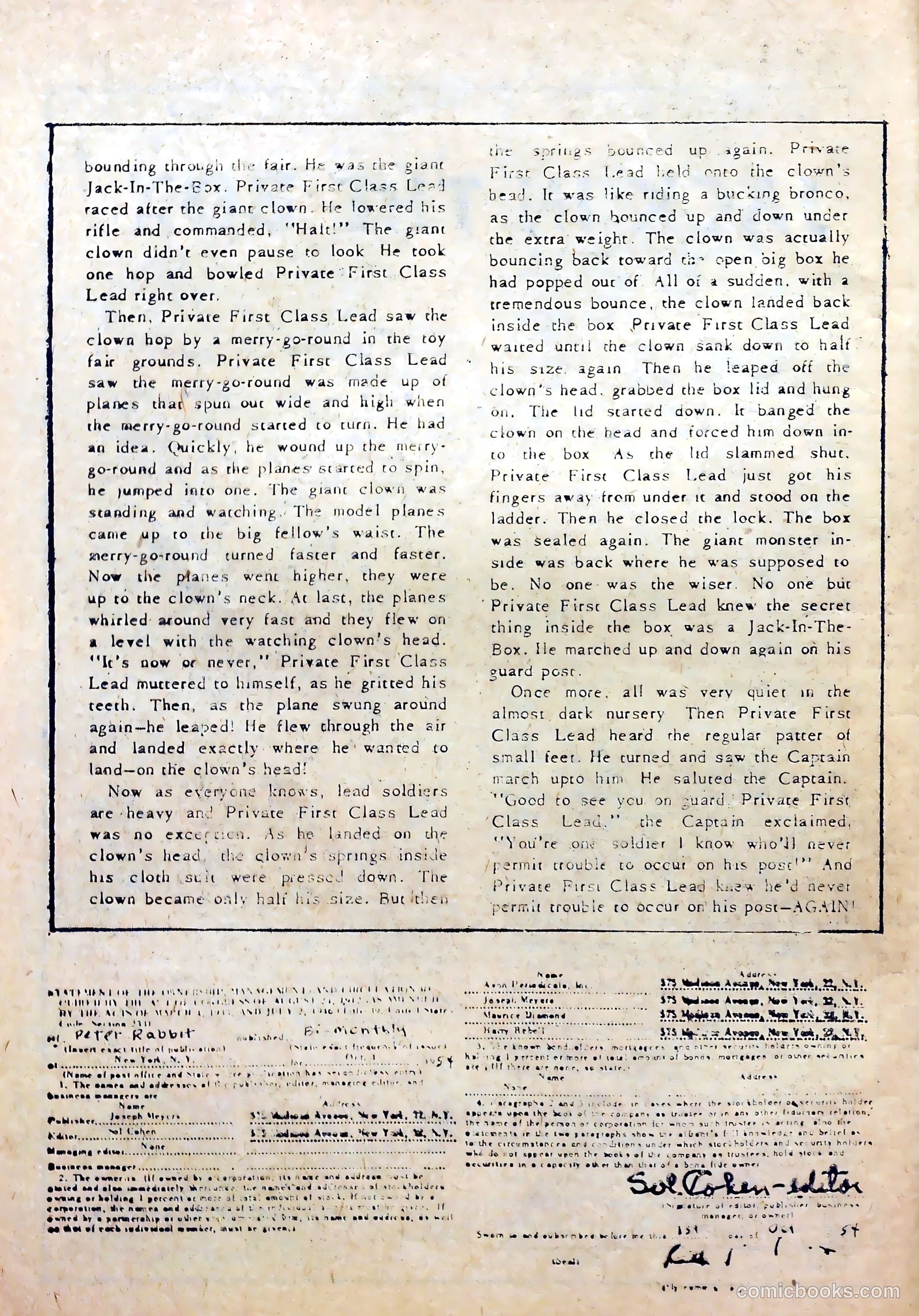 Peter Rabbit #28 (1955) — page 10 of 37