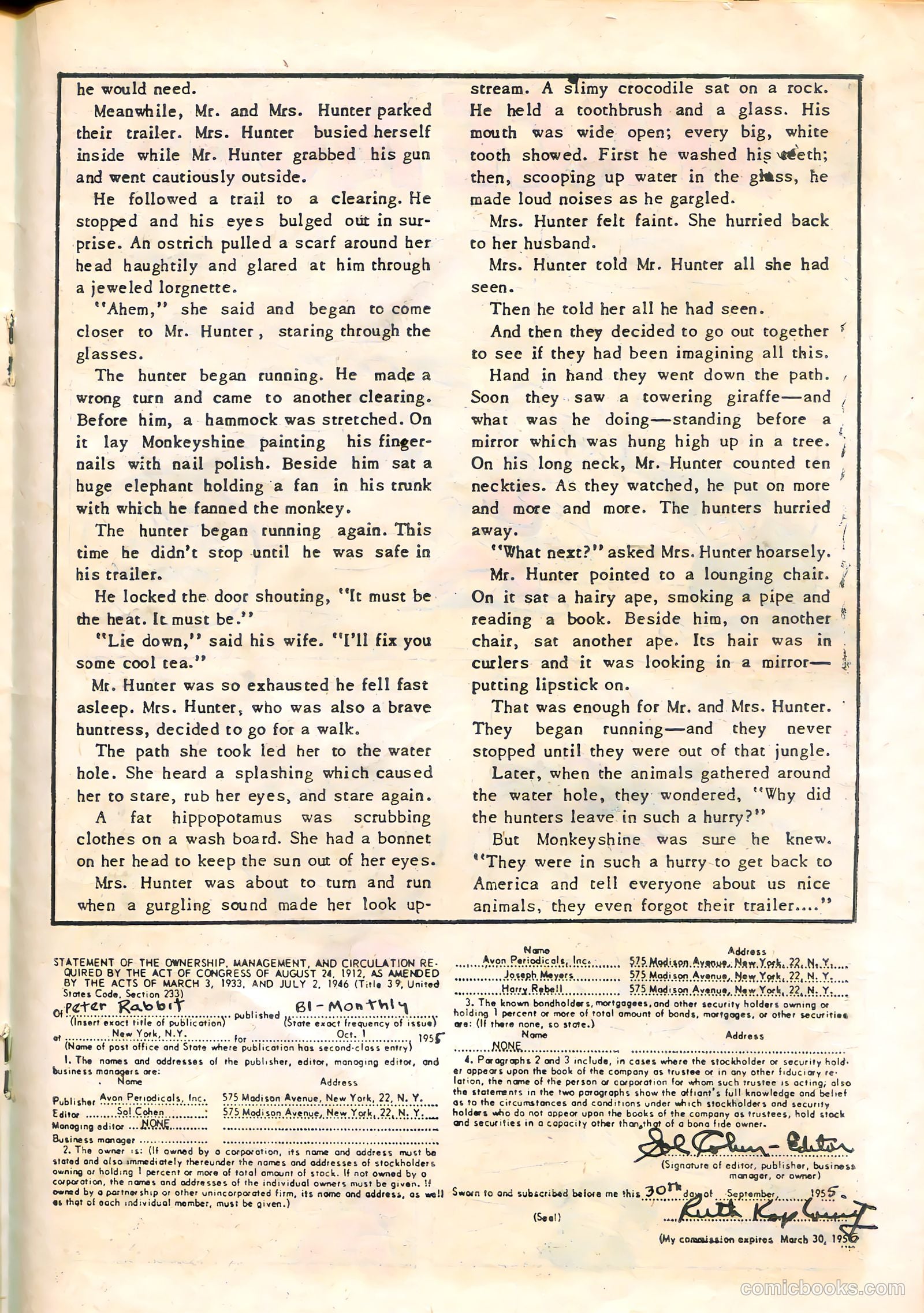 Peter Rabbit #32 (1956) — page 19 of 36