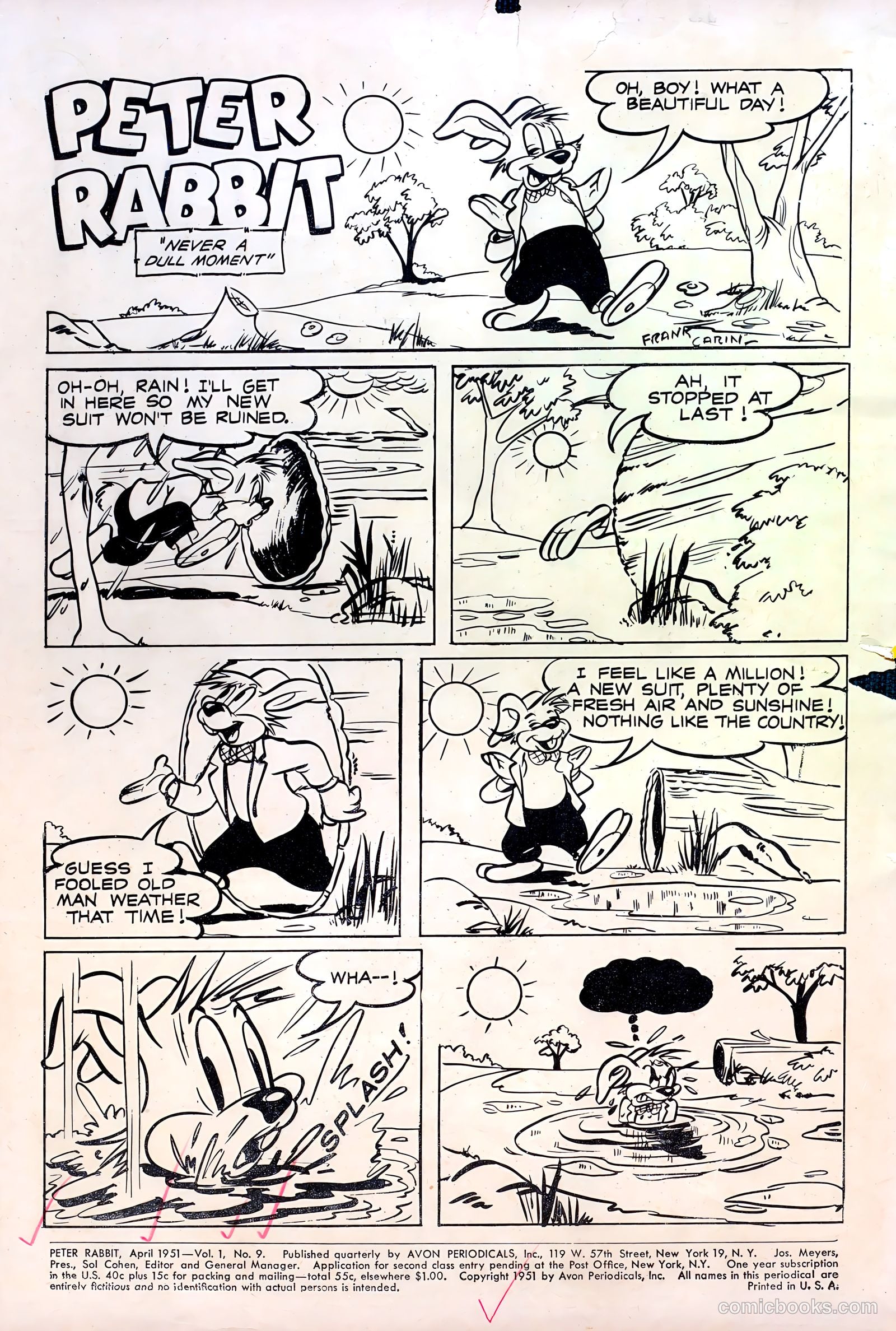 Peter Rabbit #9 (1951) — page 2 of 36