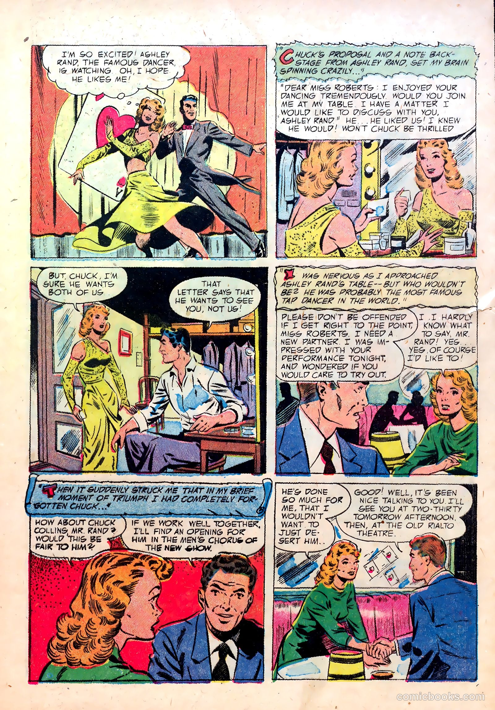 Pictorial Love Stories #1 (1952) — page 5 of 38