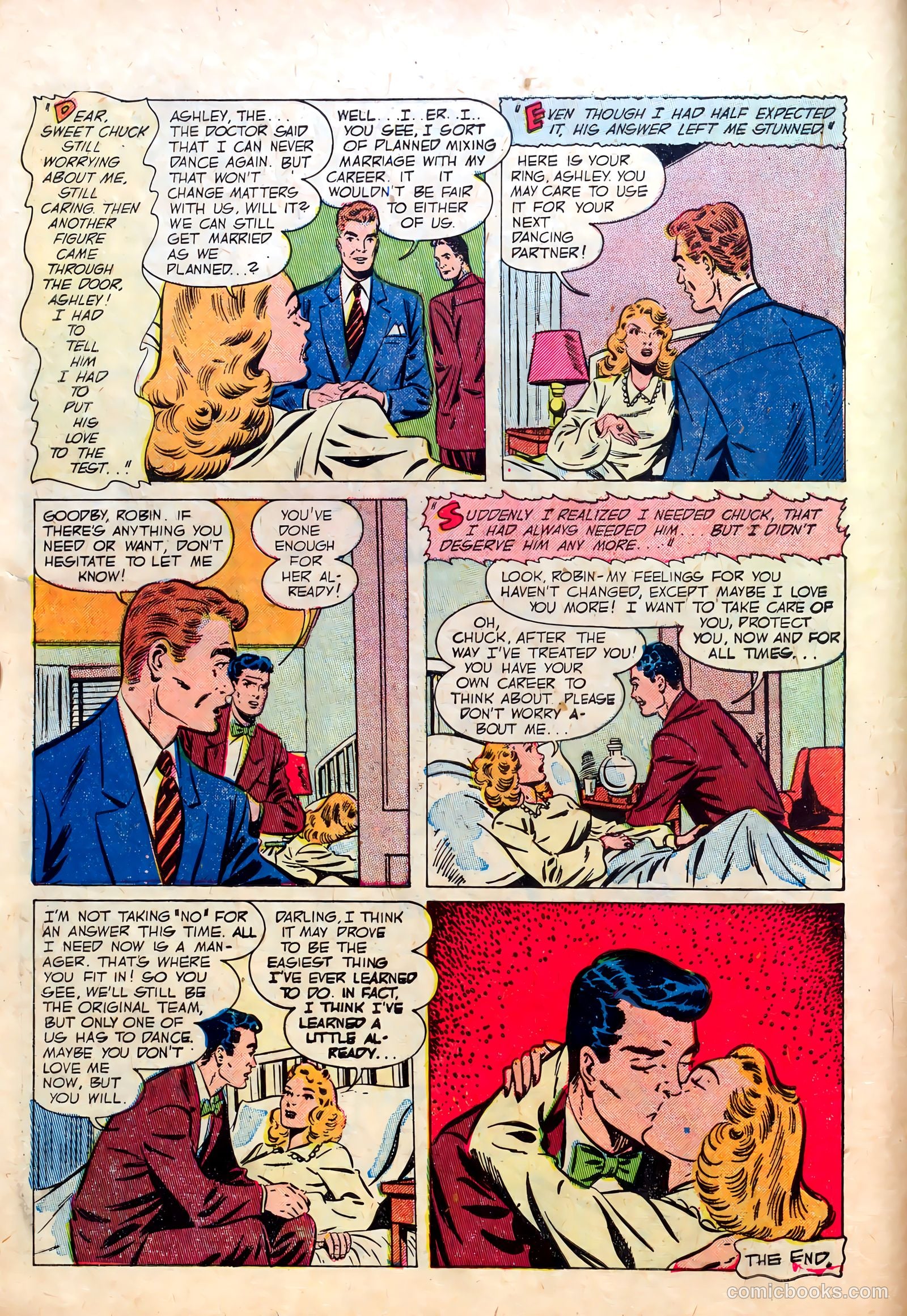 Pictorial Love Stories #1 (1952) — page 10 of 38