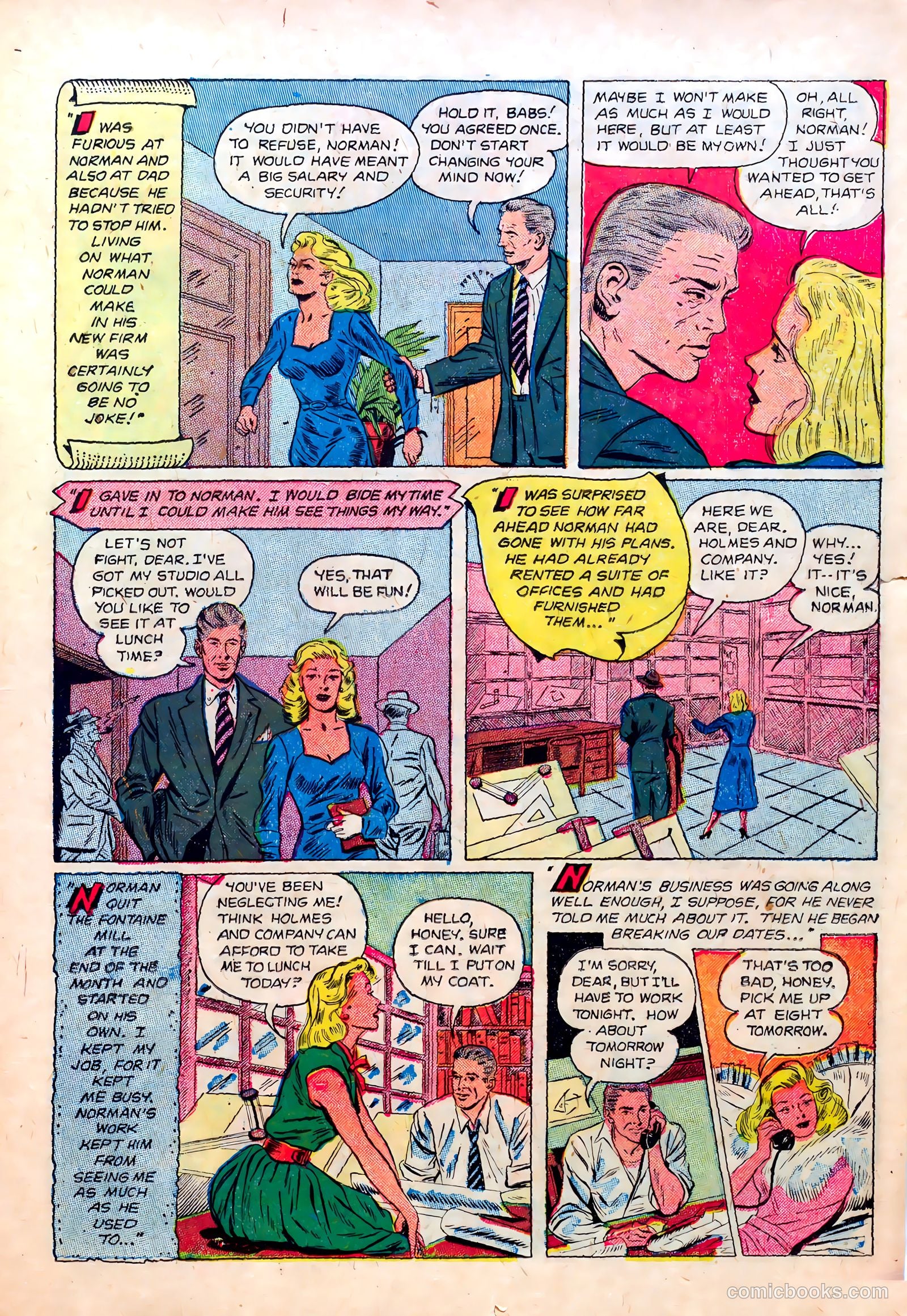 Pictorial Love Stories #1 (1952) — page 15 of 38