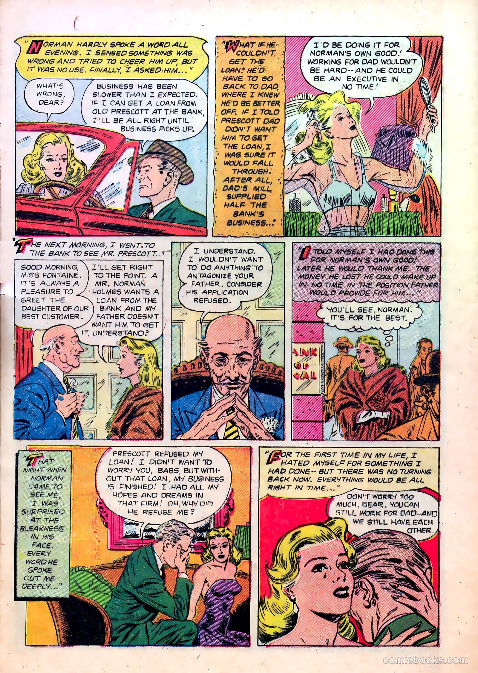 Pictorial Love Stories #1 (1952) — page 16 of 38