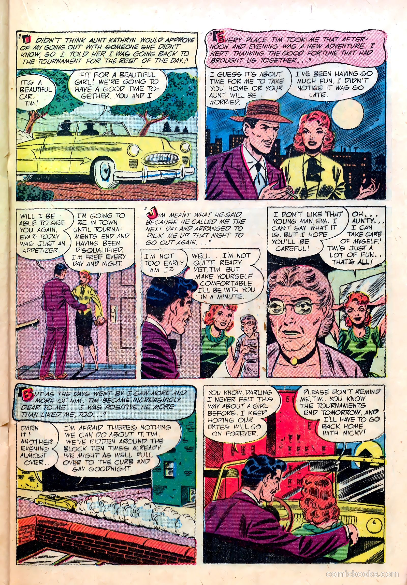 Pictorial Love Stories #1 (1952) — page 21 of 38
