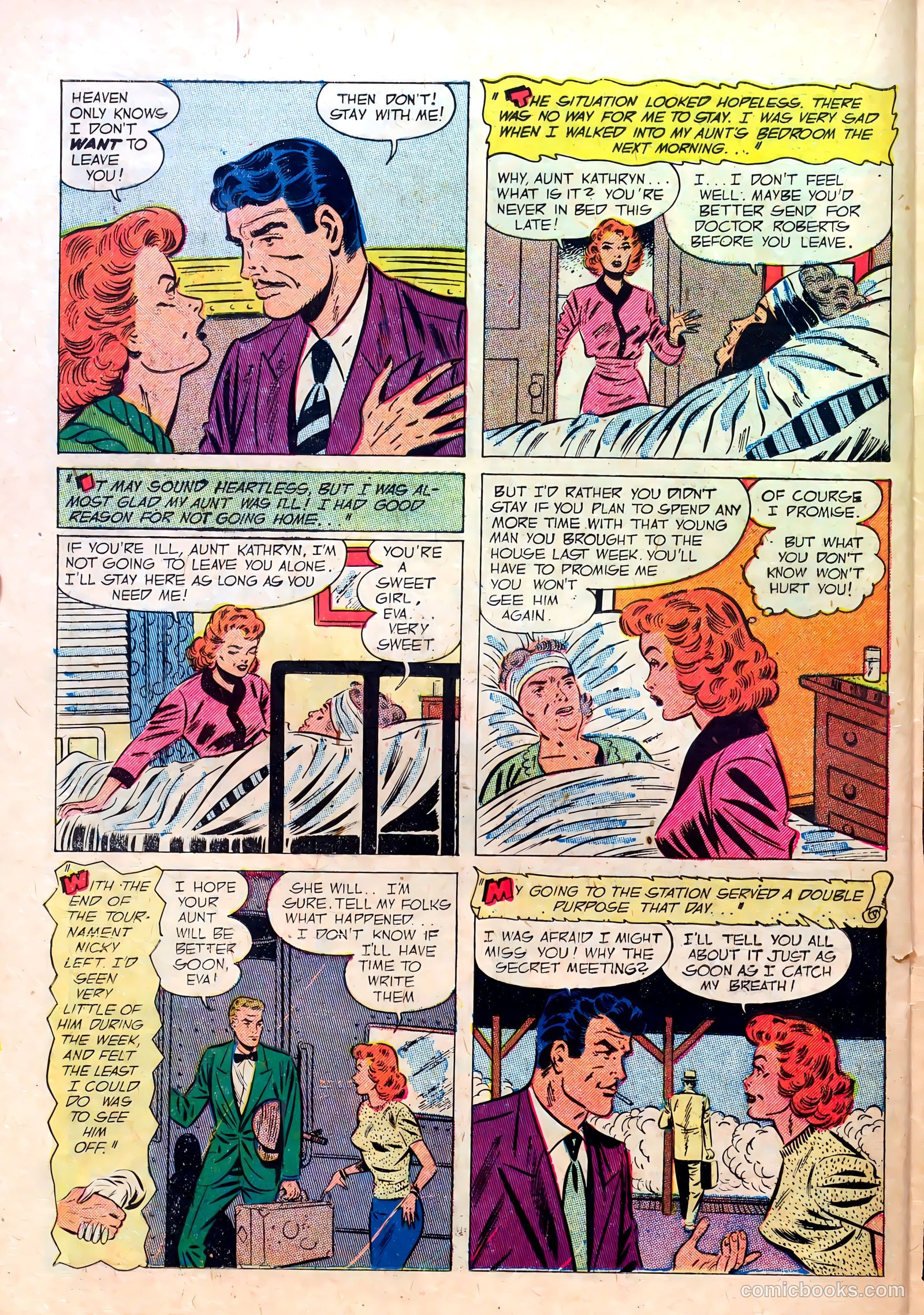 Pictorial Love Stories #1 (1952) — page 22 of 38