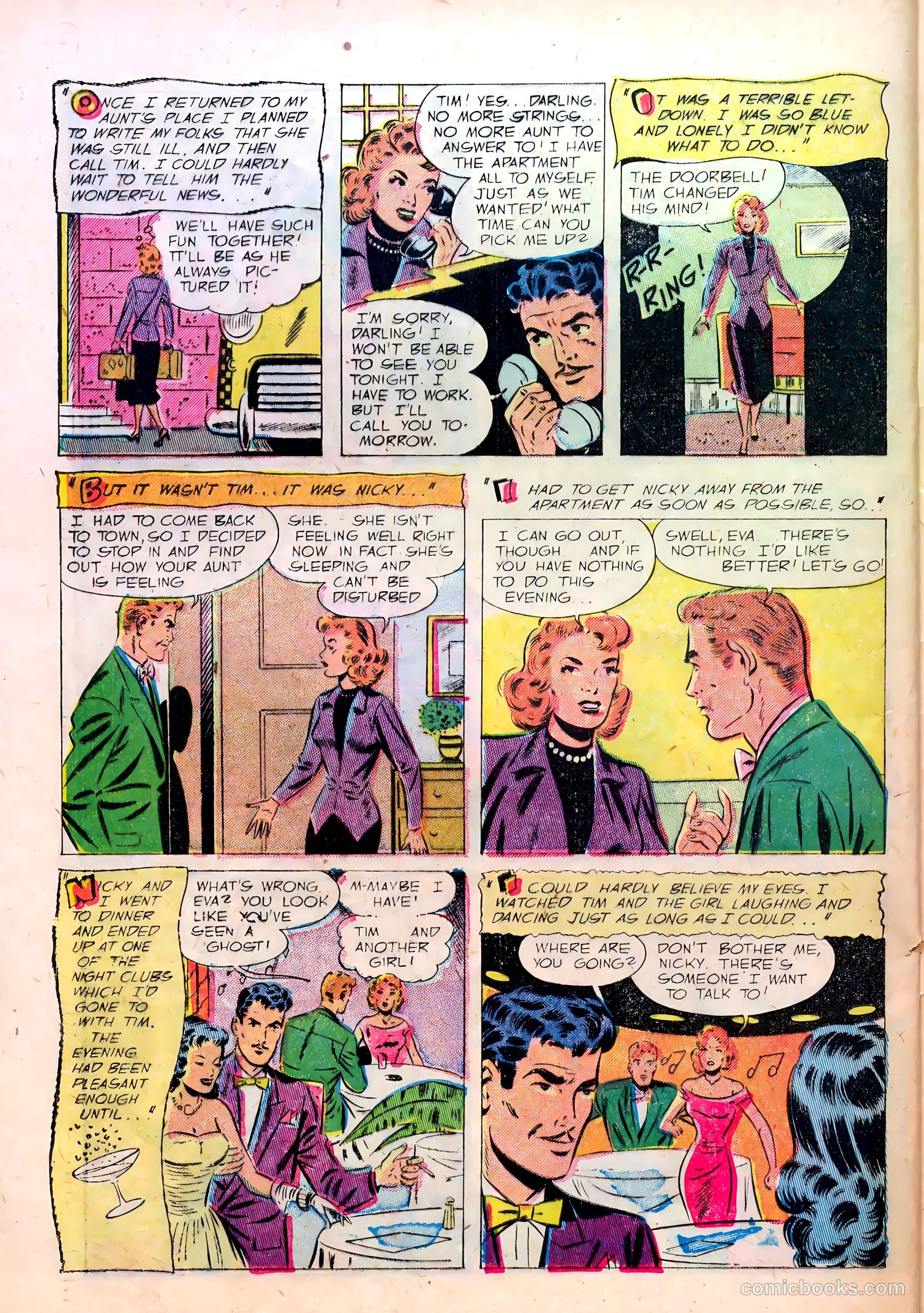 Pictorial Love Stories #1 (1952) — page 24 of 38