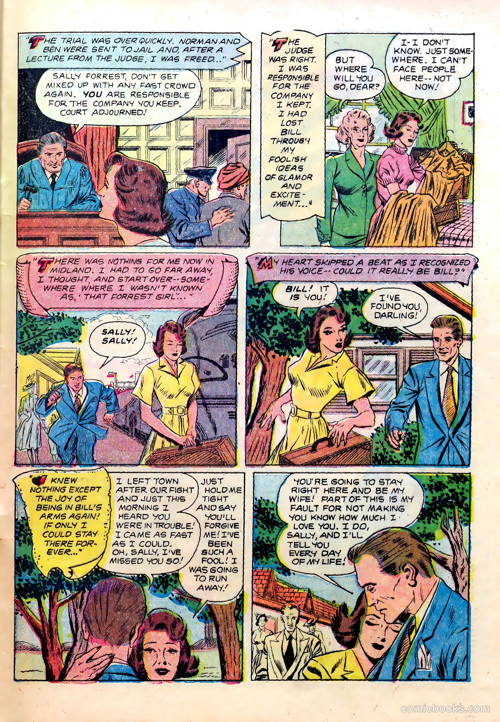Pictorial Love Stories #1 (1952) — page 33 of 38