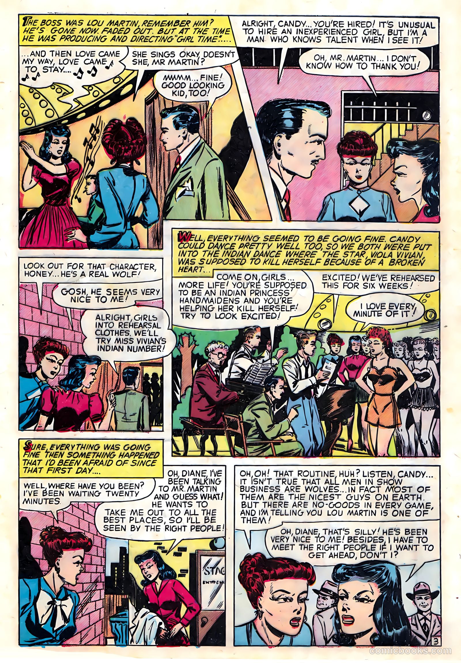 Pictorial Love Stories #22 (1949) — page 5 of 36