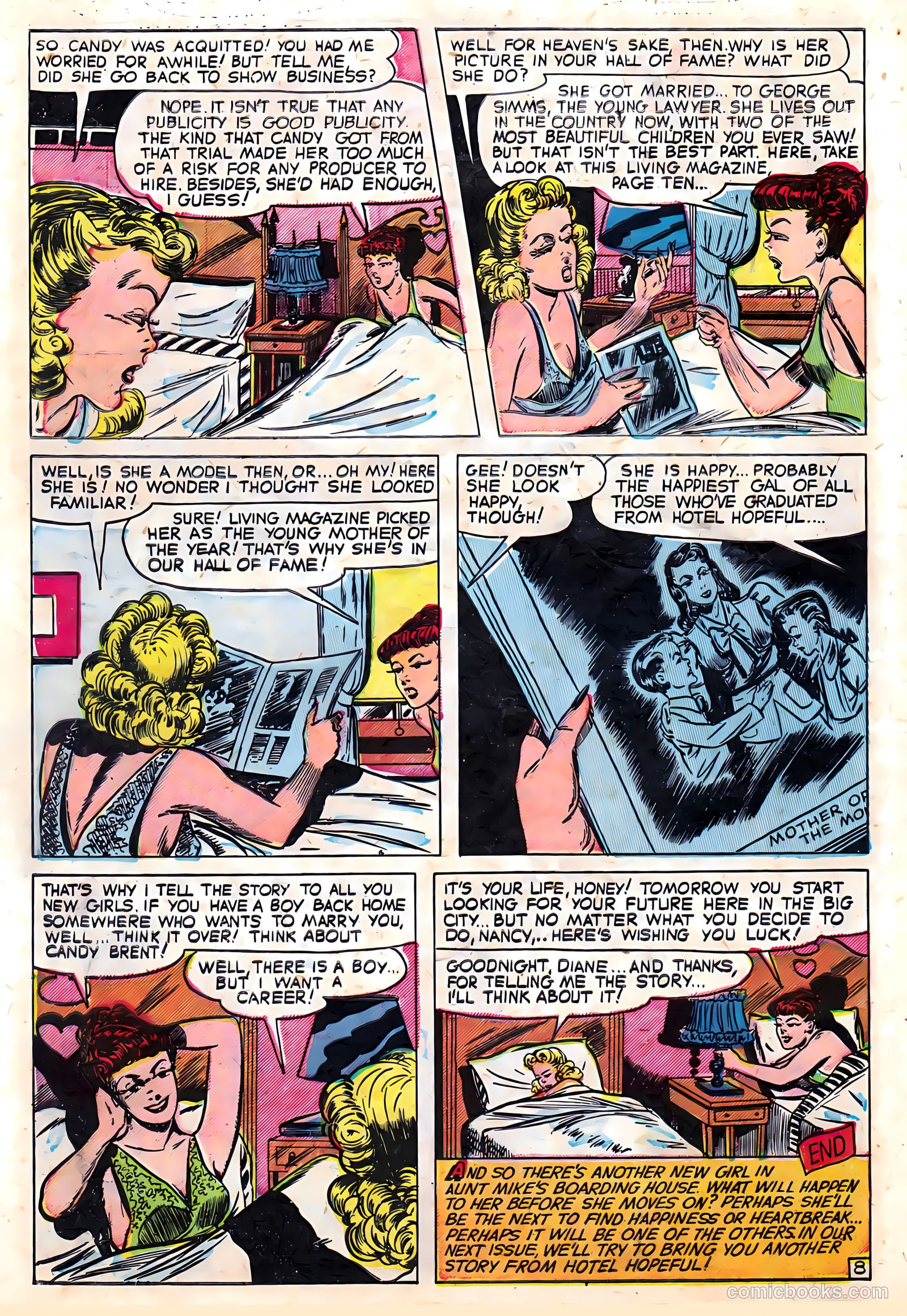 Pictorial Love Stories #22 (1949) — page 10 of 36