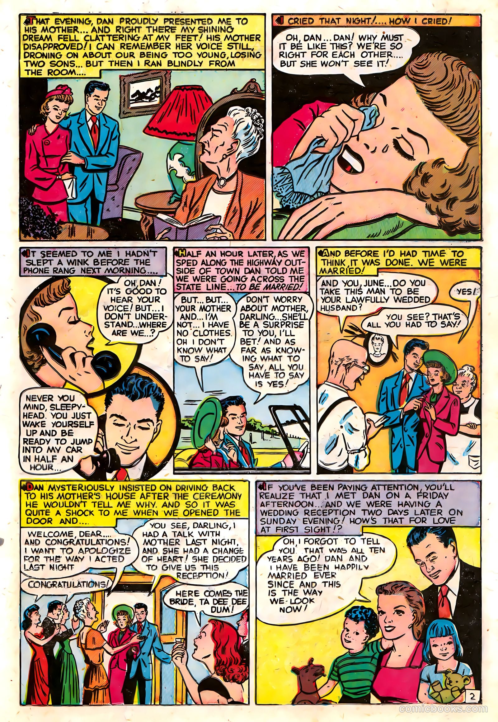 Pictorial Love Stories #22 (1949) — page 19 of 36