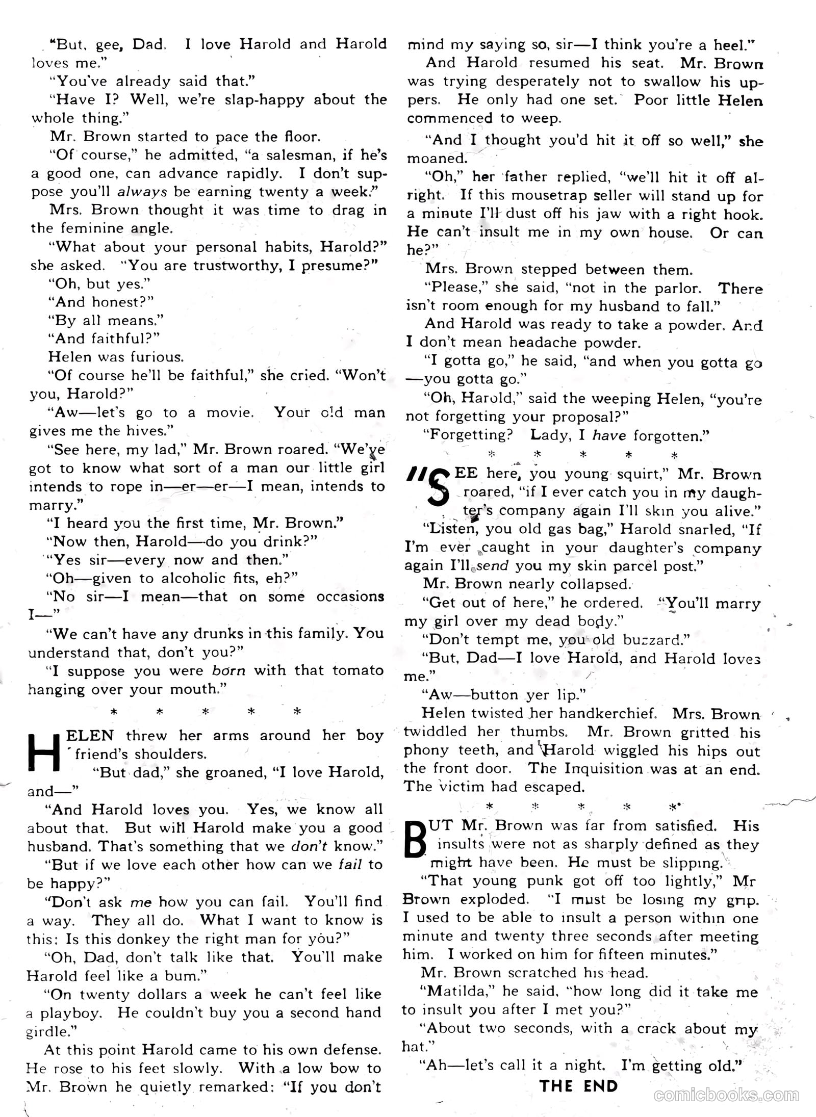 Pictorial Love Stories #22 (1949) — page 35 of 36