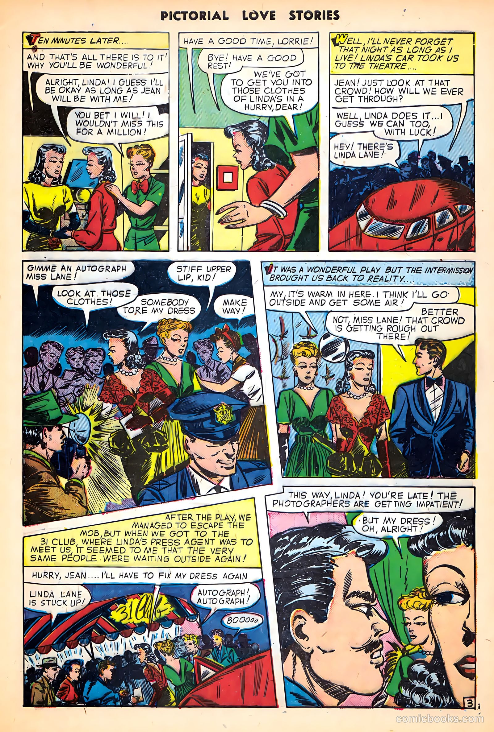 Pictorial Love Stories #23 (1950) — page 5 of 36