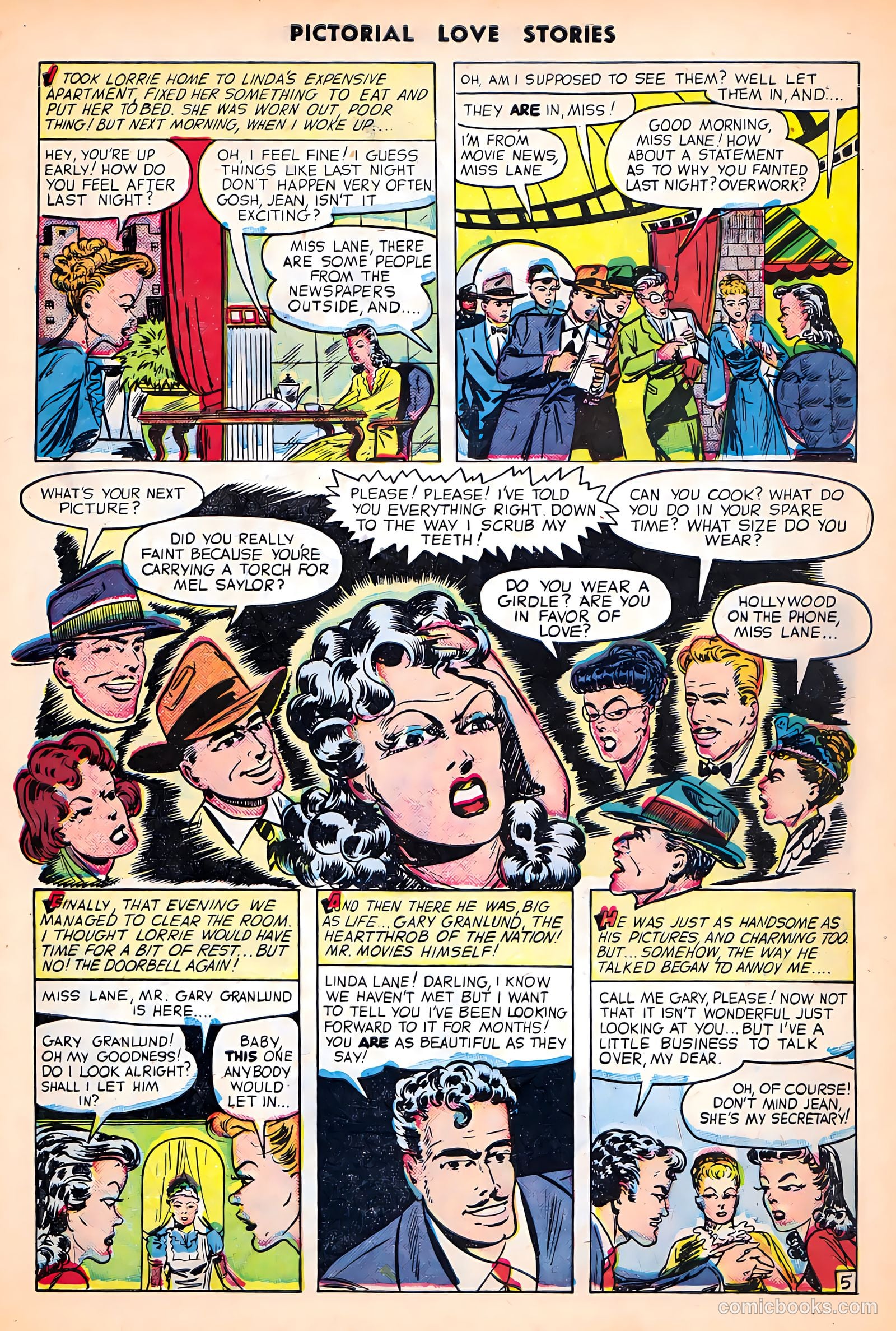 Pictorial Love Stories #23 (1950) — page 7 of 36