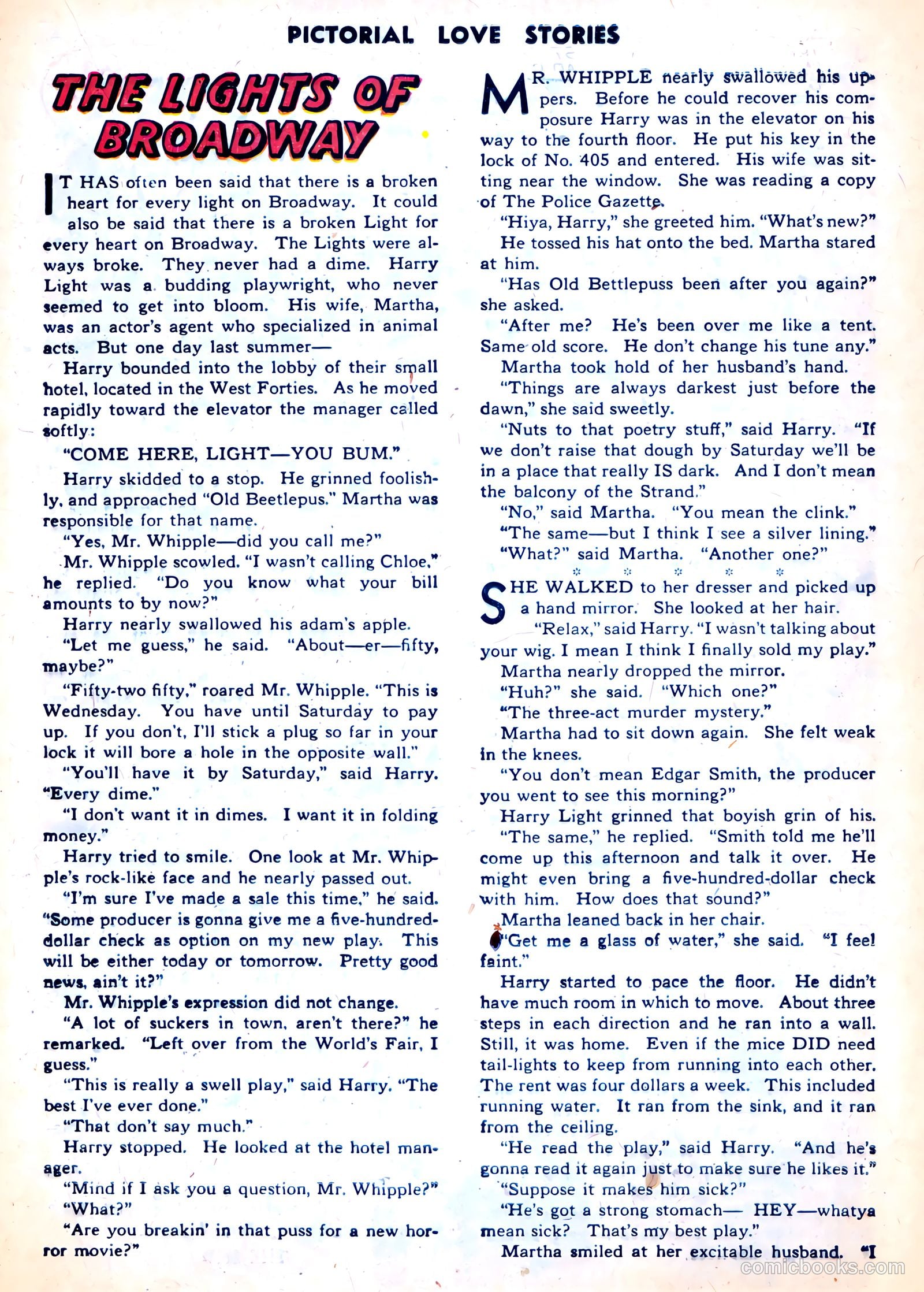 Pictorial Love Stories #23 (1950) — page 17 of 36