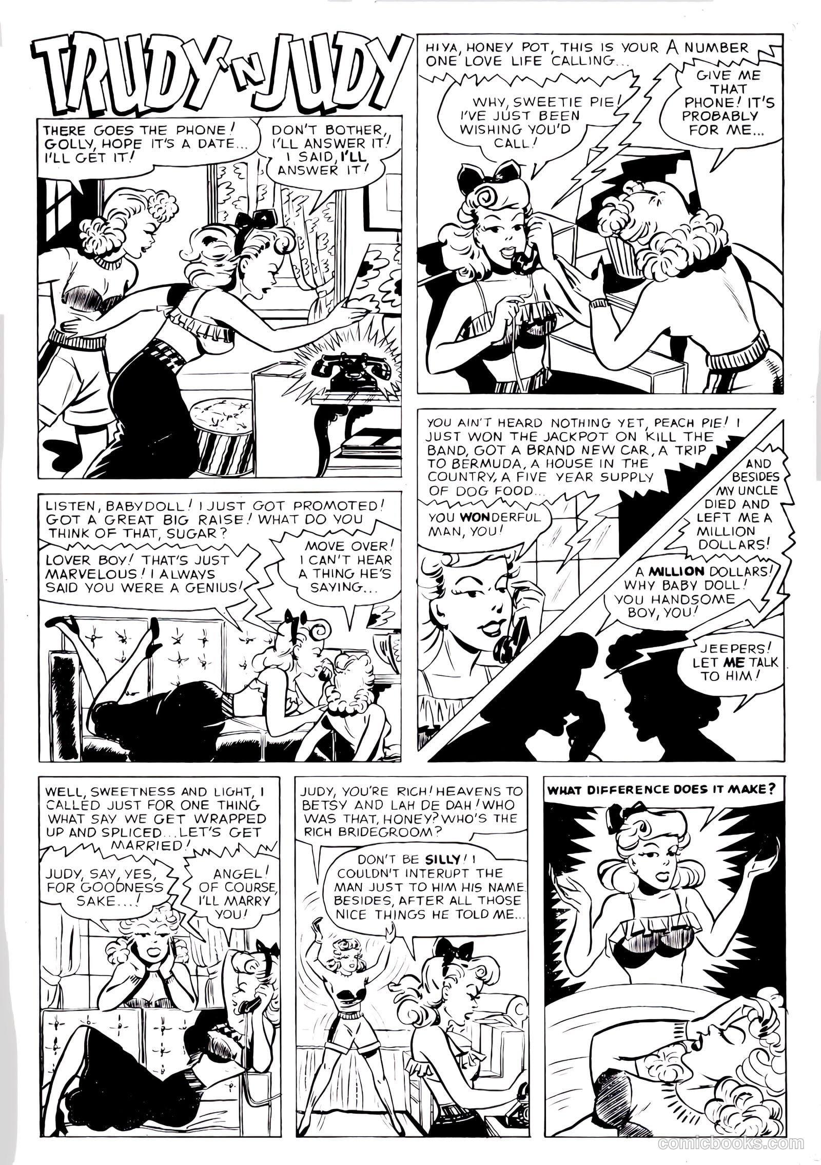 Pictorial Love Stories #23 (1950) — page 35 of 36
