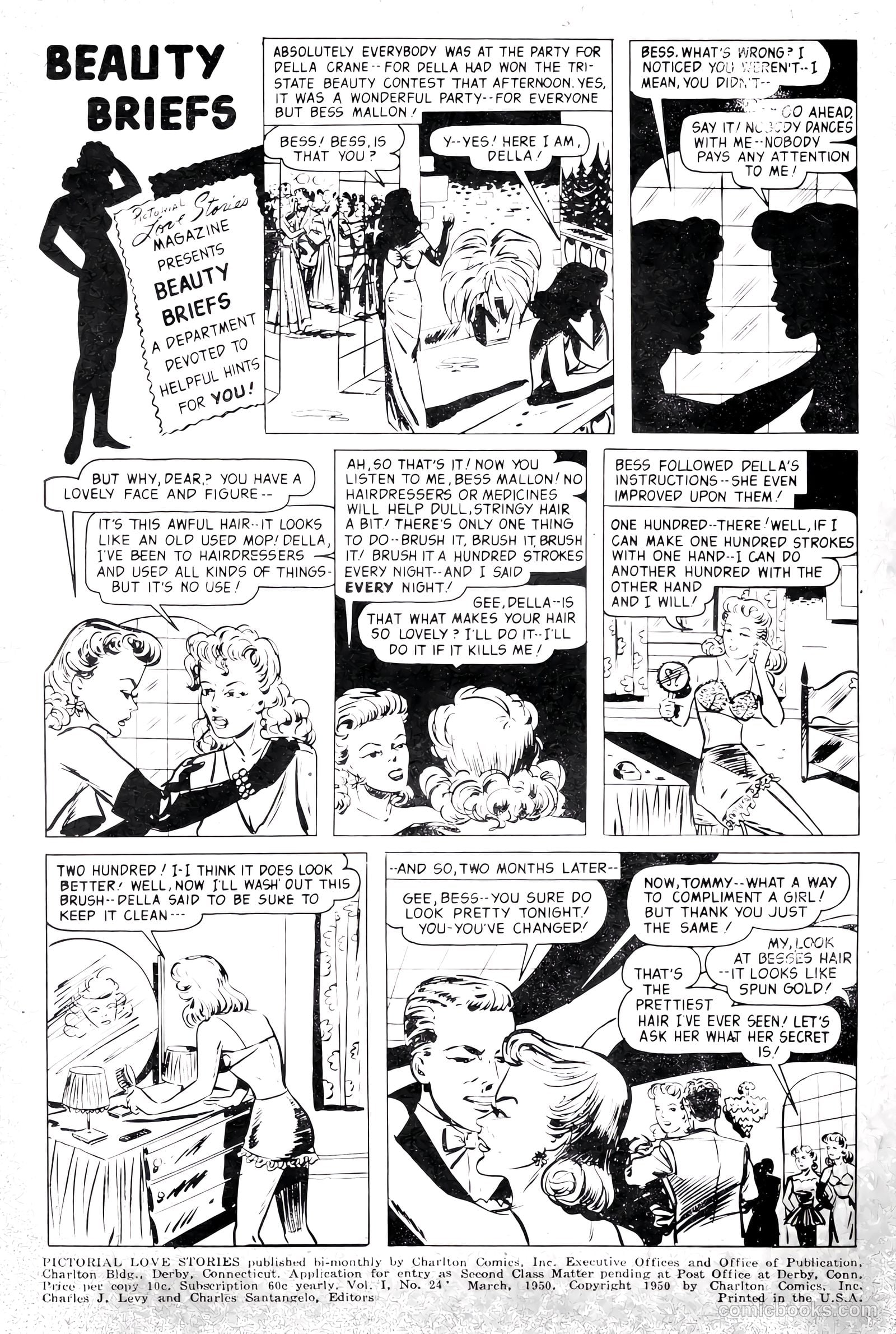 Pictorial Love Stories #24 (1950) — page 2 of 37