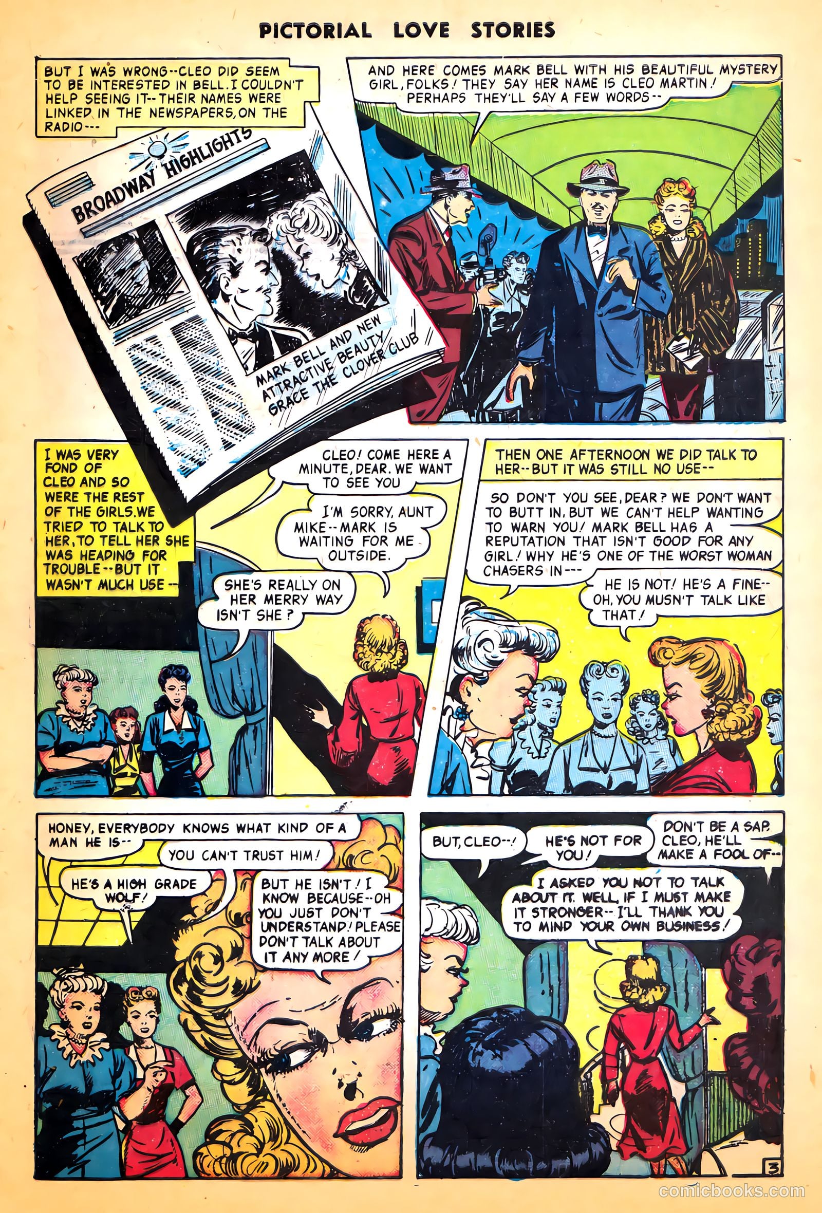 Pictorial Love Stories #24 (1950) — page 5 of 37