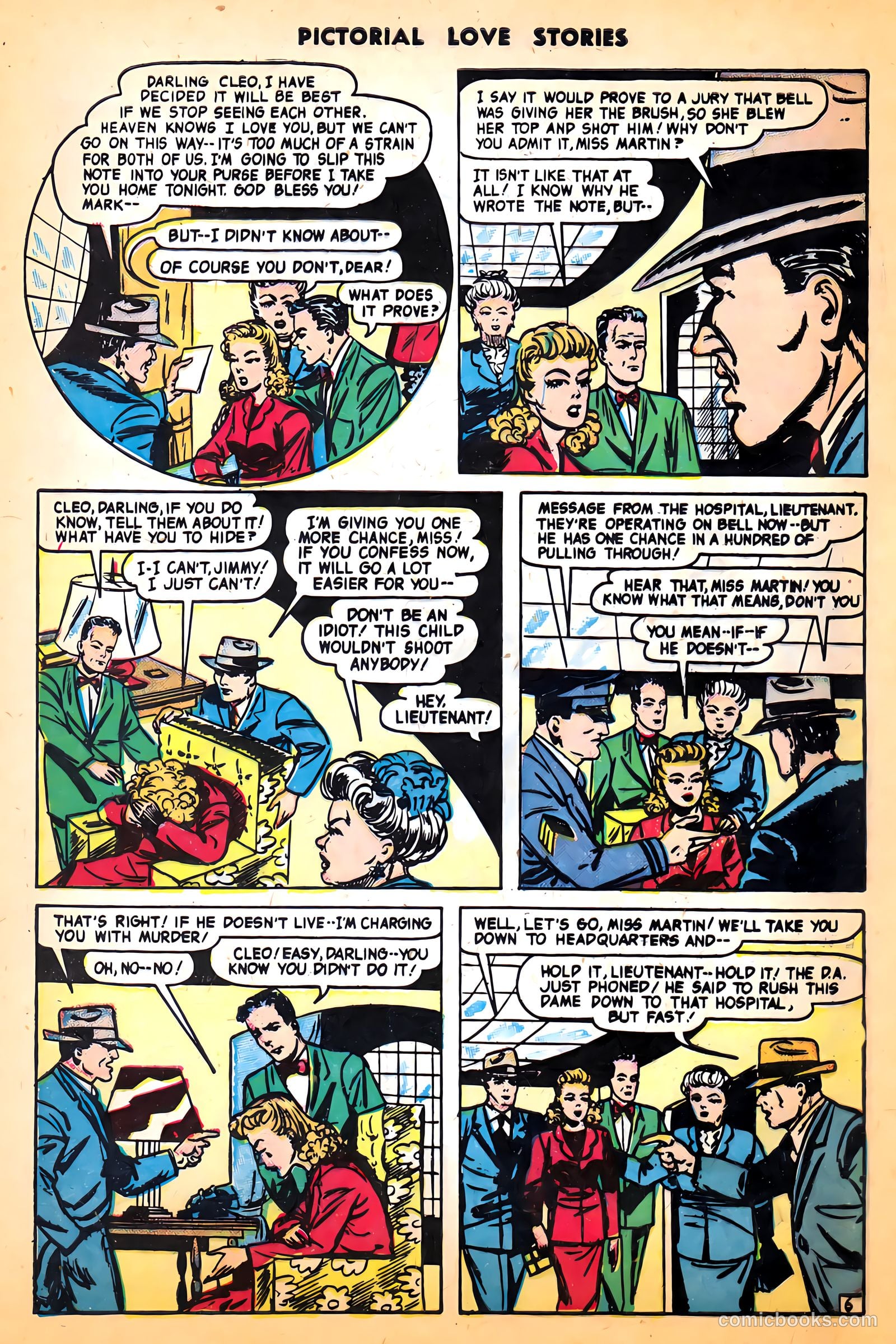Pictorial Love Stories #24 (1950) — page 8 of 37