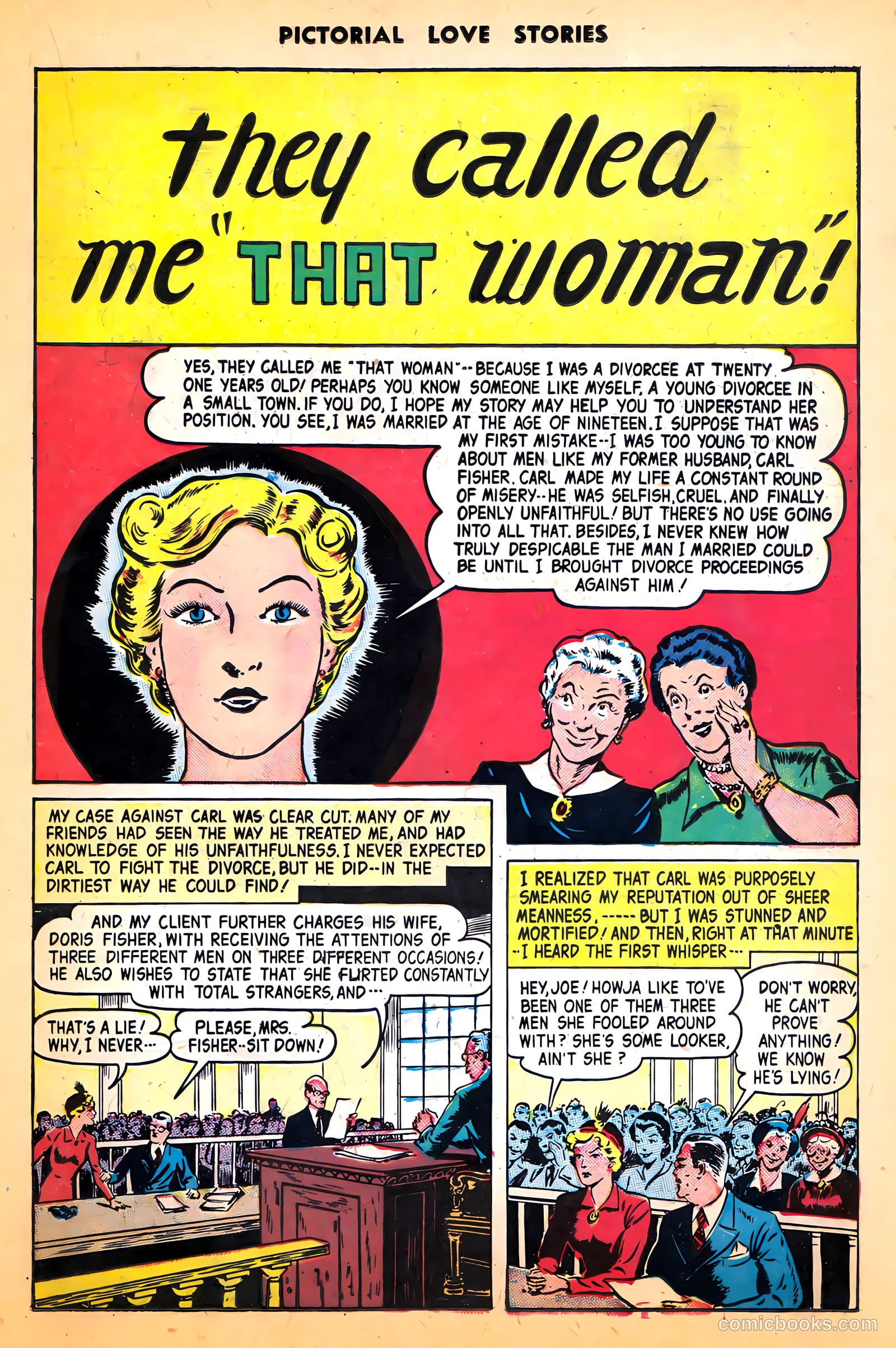 Pictorial Love Stories #24 (1950) — page 19 of 37